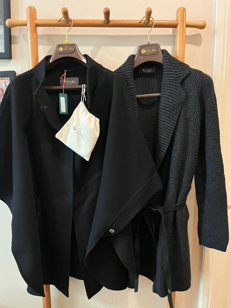 Loro Piana LORO PIANA New black Salzburg cloak Size ONE SIZE - 3 Thumbnail