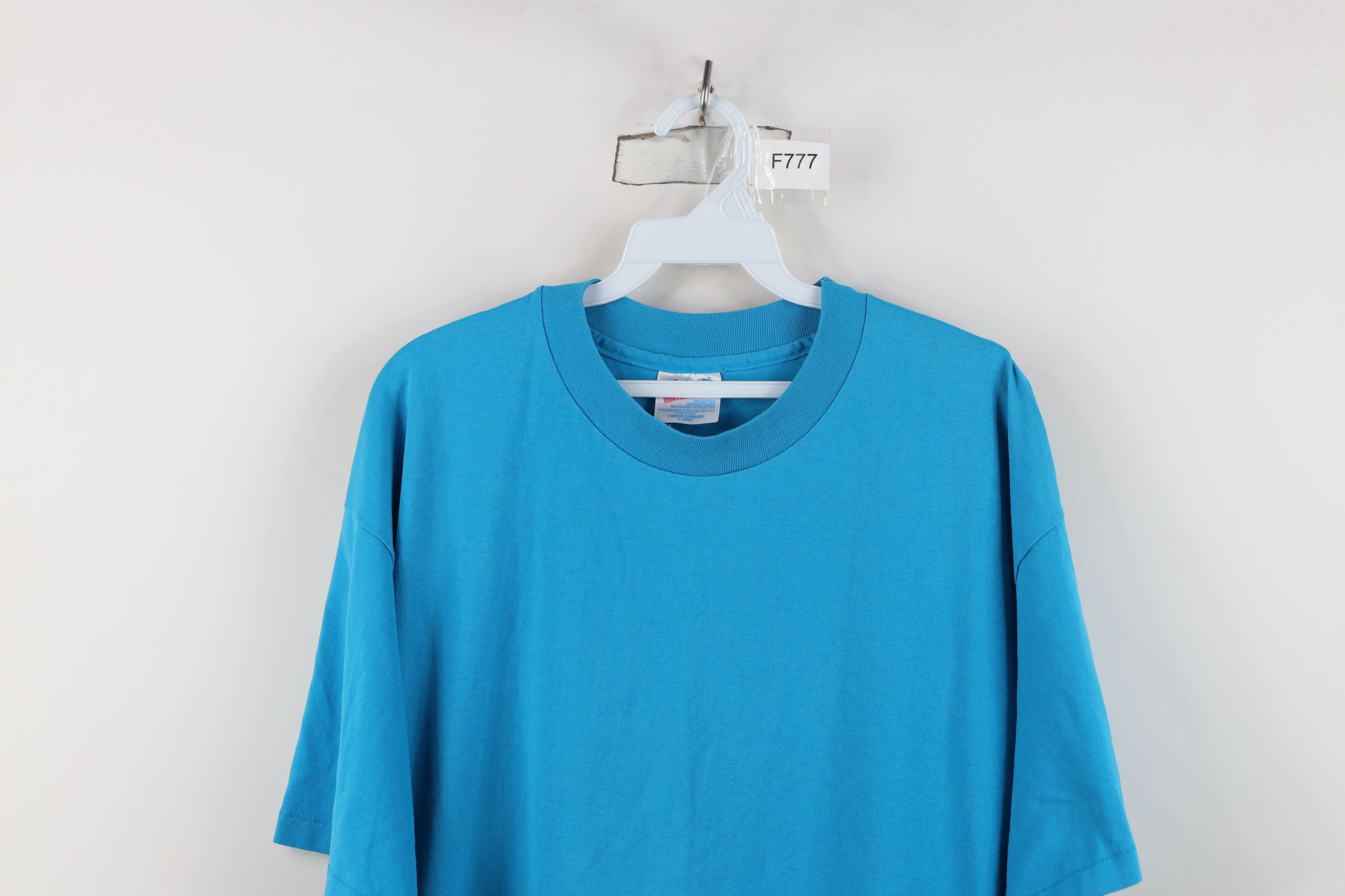 Hanes Vintage 80s 90s Hanes Heavyweight Short Sleeve T-Shirt USA Size US XL / EU 56 / 4 - 2 Thumbnail