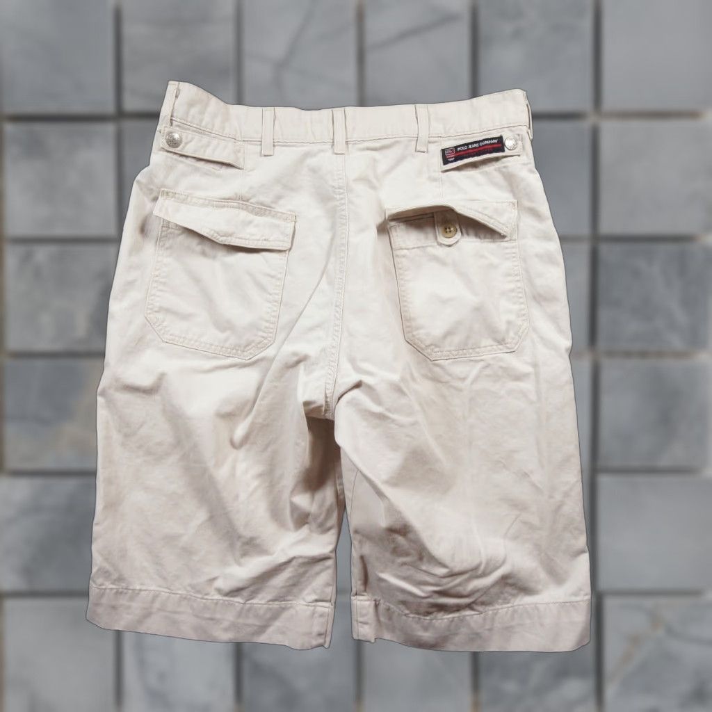 Polo Ralph Lauren VINTAGE Polo Jeans Ralph Lauren Shorts Mens 32 Beige Cargo Field Utility Y2K Size US XS / EU 42 / 0 - 1 Thumbnail