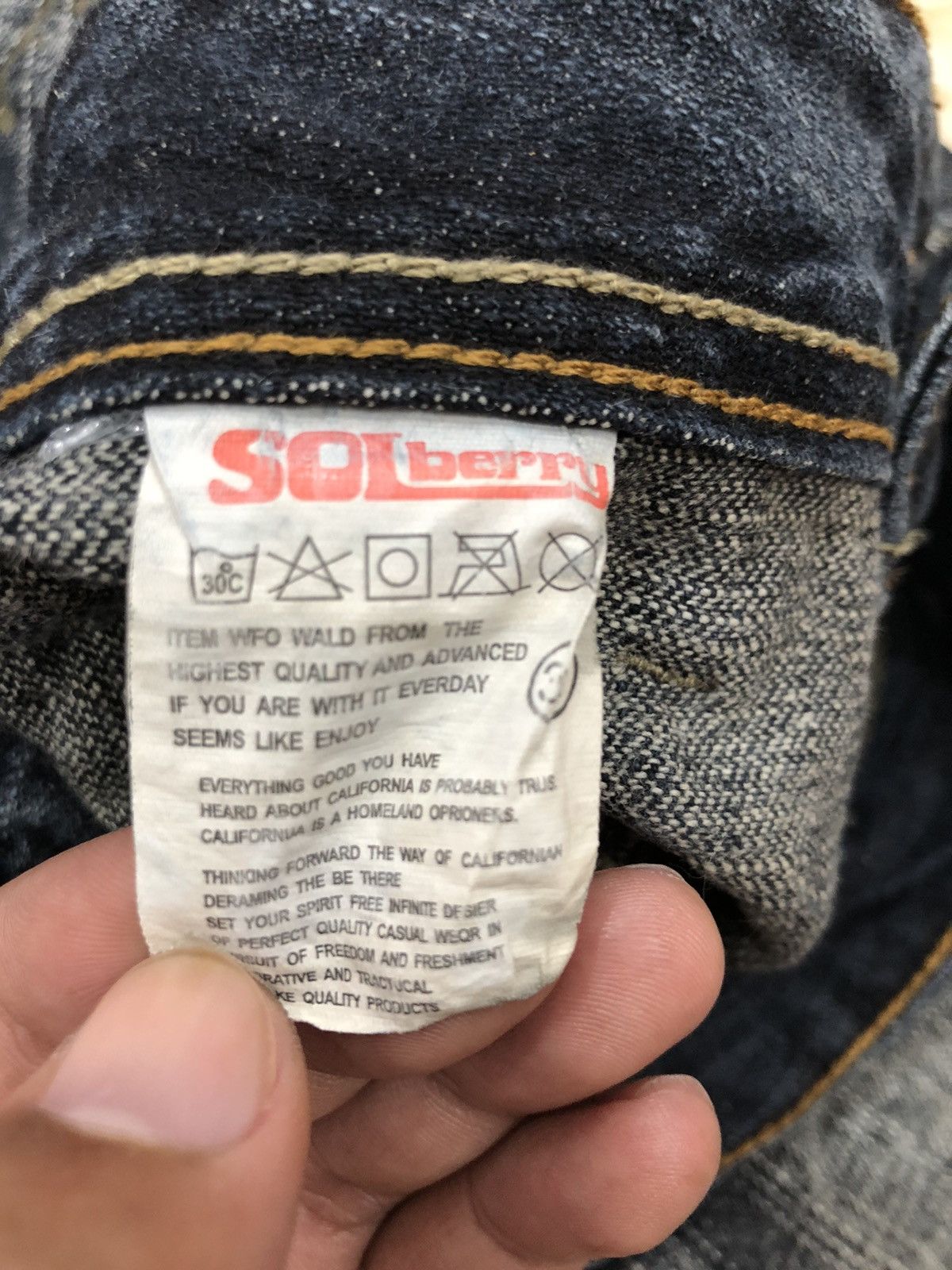 If Six Was Nine Solberry Ripped Paint splatter Denim Pants Size US 31 - 6 Thumbnail