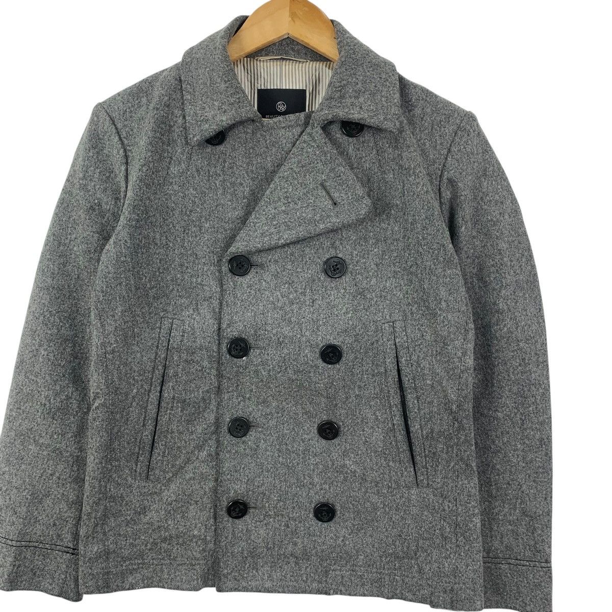 United Arrows UNITED ARROWS Beauty & Youth Peacoat Double Breasted Pea Size S / US 4 / IT 40 - 5 Thumbnail