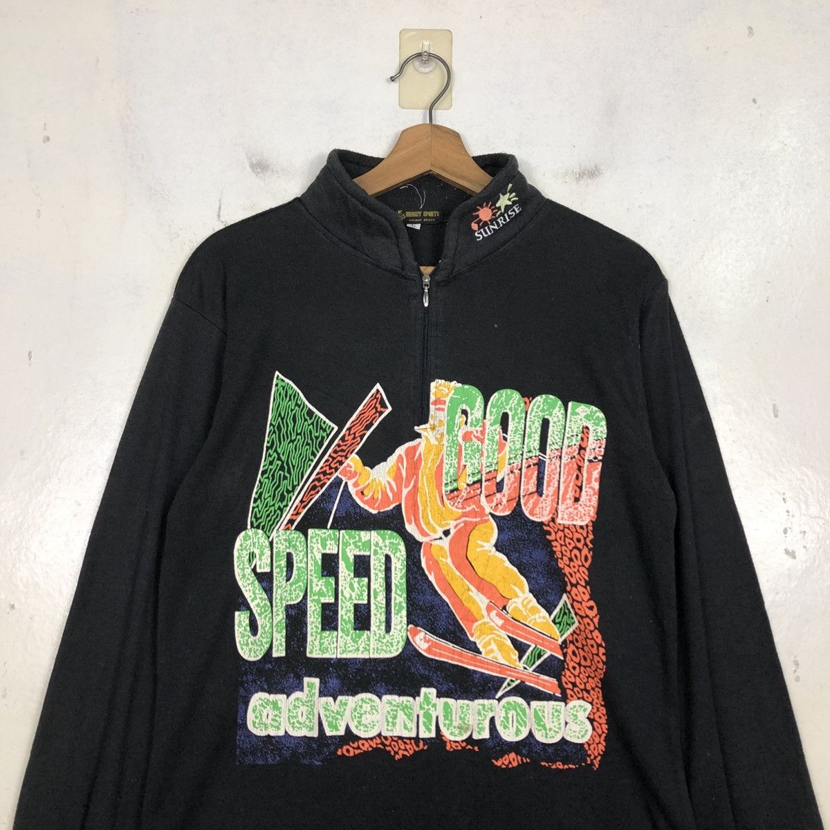 Japanese Brand 📌Vintage Anorak Half Zipper Sweatshirt Maimi Beach Size US L / EU 52-54 / 3 - 4 Thumbnail
