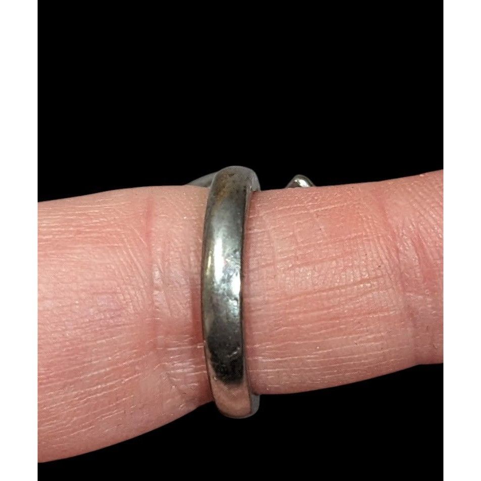 Other Vintage Coquette Silver Tone Bow Ring Size 7 1/2 Size ONE SIZE - 3 Thumbnail