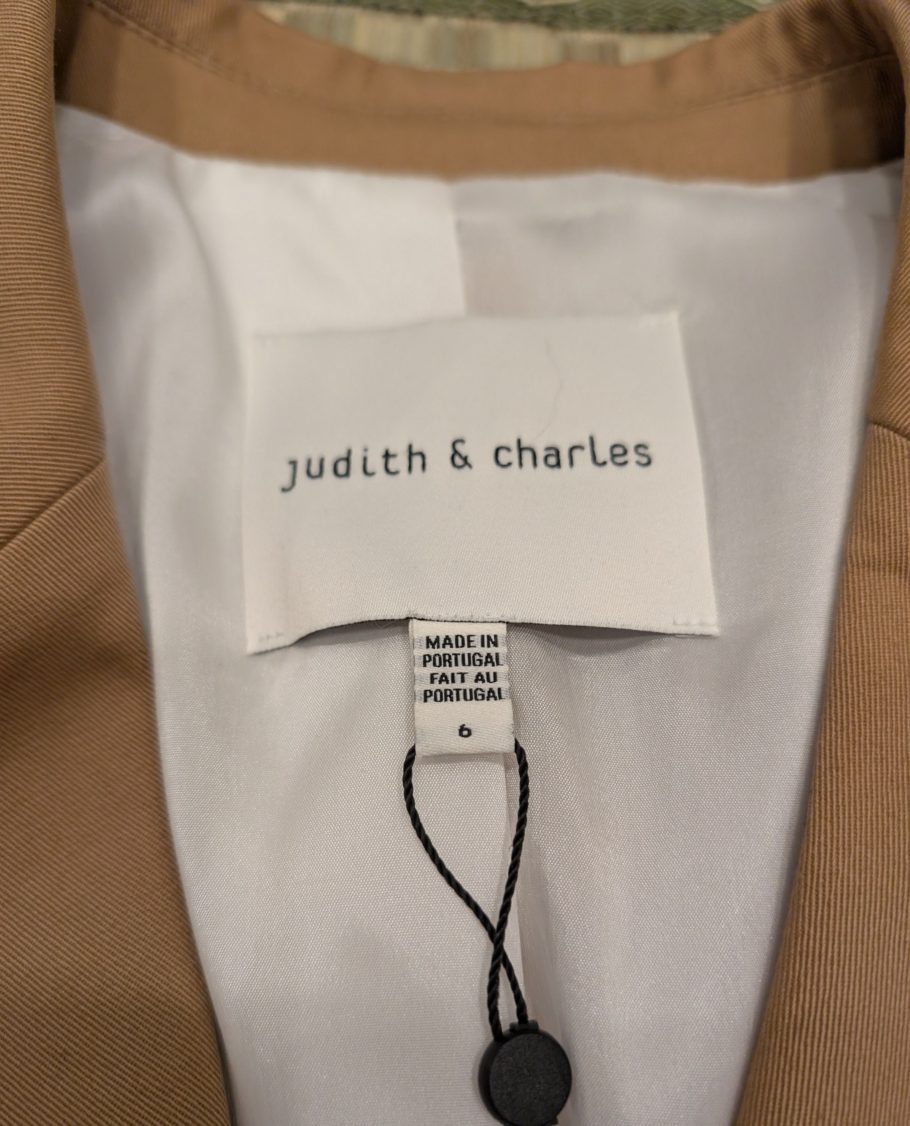 Other NWT Judith & Charles Cotton Dax Jacket Made in Portugal Size M / US 6-8 / IT 42-44 - 5 Thumbnail