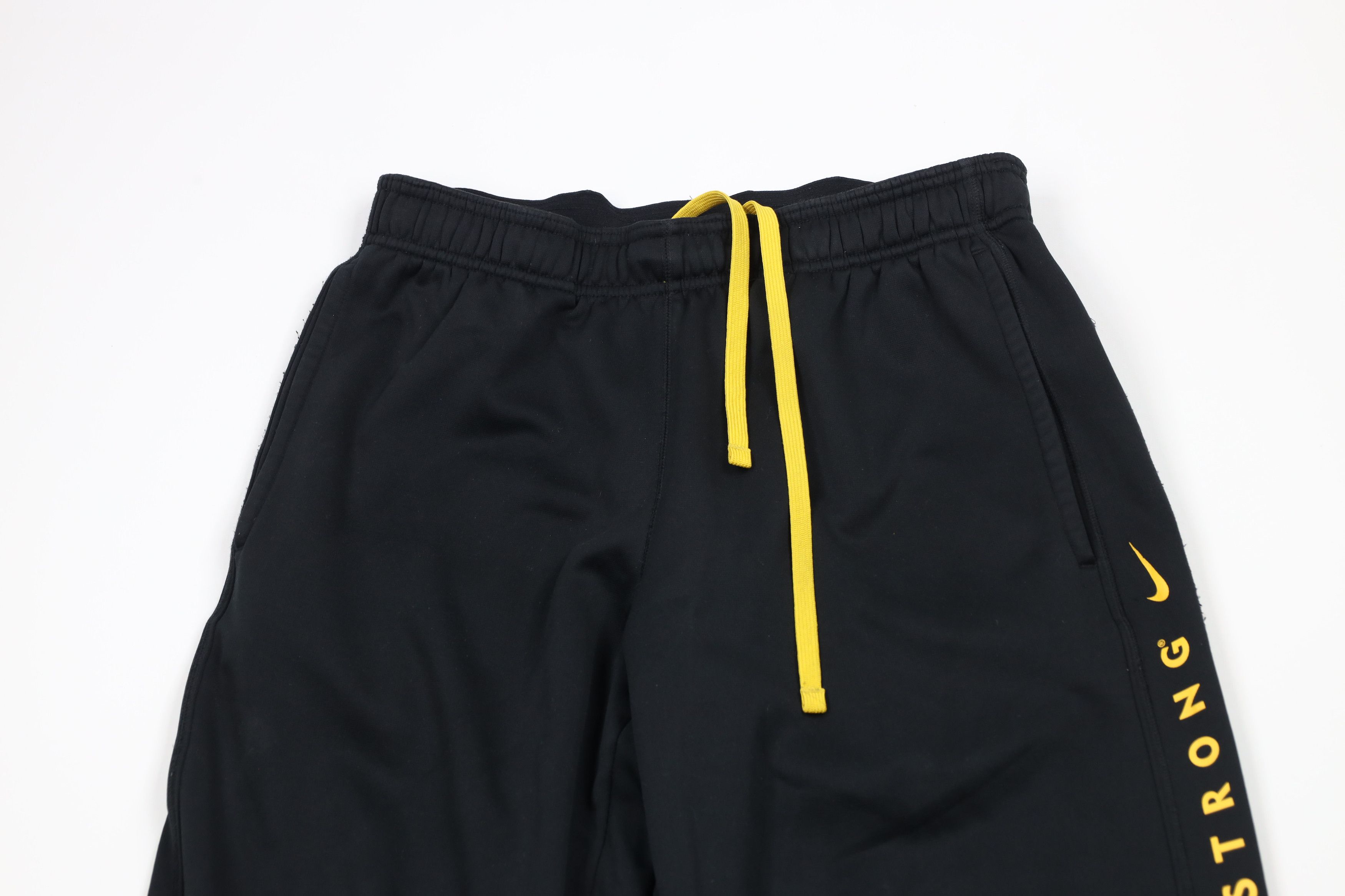 Nike × Vintage Vintage Y2K Nike Livestrong Lance Armstrong Wide Sweatpants Size US 34 / EU 50 - 2 Thumbnail