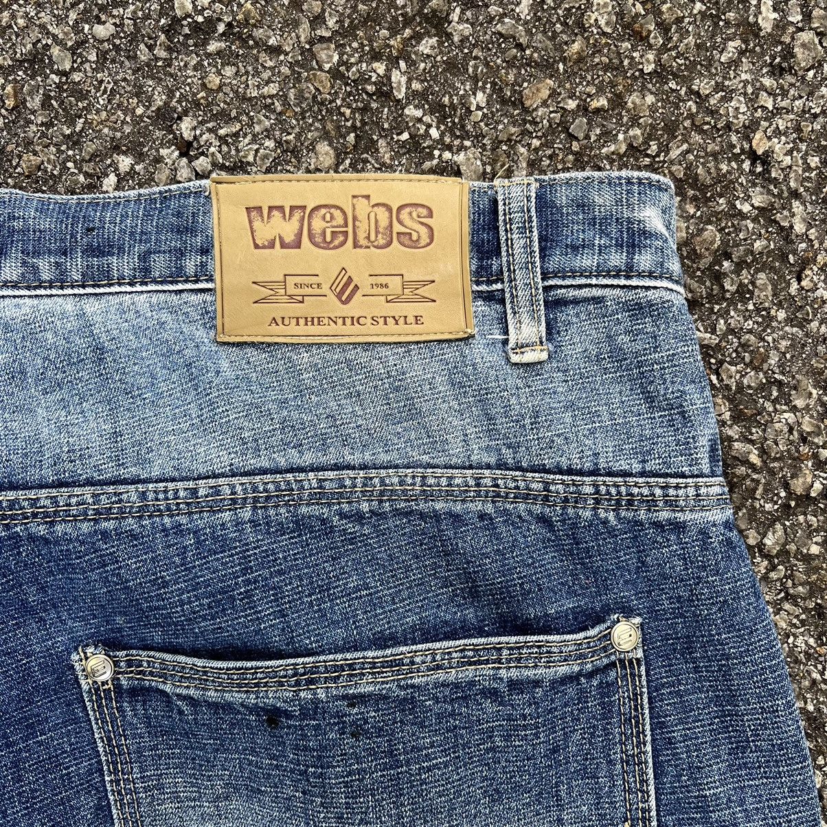 Southpole Crazy Vintage Y2K Baggy Webs Denim Faded Jeans Size US 40 / EU 56 - 12 Thumbnail