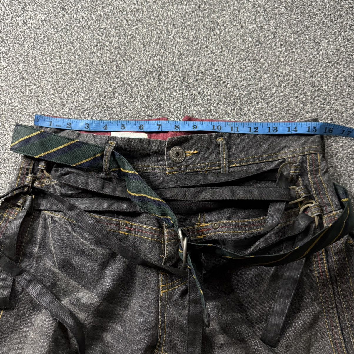 If Six Was Nine 🔥🔥🇯🇵 Vintage 90s Japanese LGB Bondage Strap Lace Denim Size US 31 - 19 Thumbnail