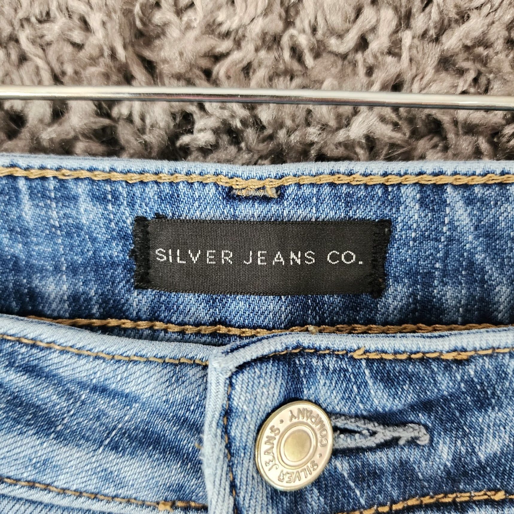Silver Jeans Co. SILVER JEANS Distressed Stretch Skinny Jeans Adult 34x31 Blue Metal Mens Size US 34 / EU 50 - 3 Thumbnail