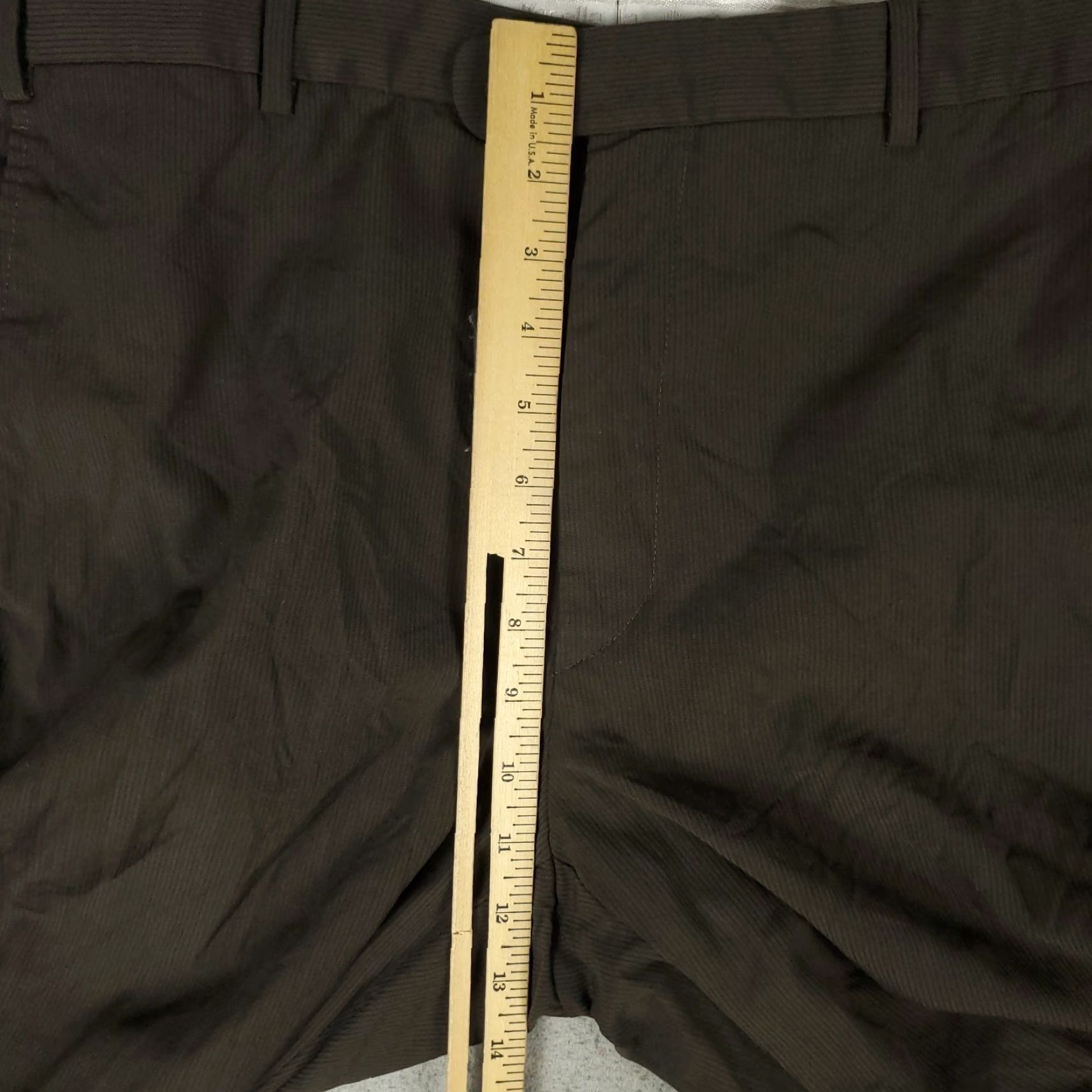 Zanella Zanella Pants Mens 36x26 Wool Dress Flat Front Brown Chino Trousers Regular Straight Size US 36 / EU 52 - 5 Thumbnail