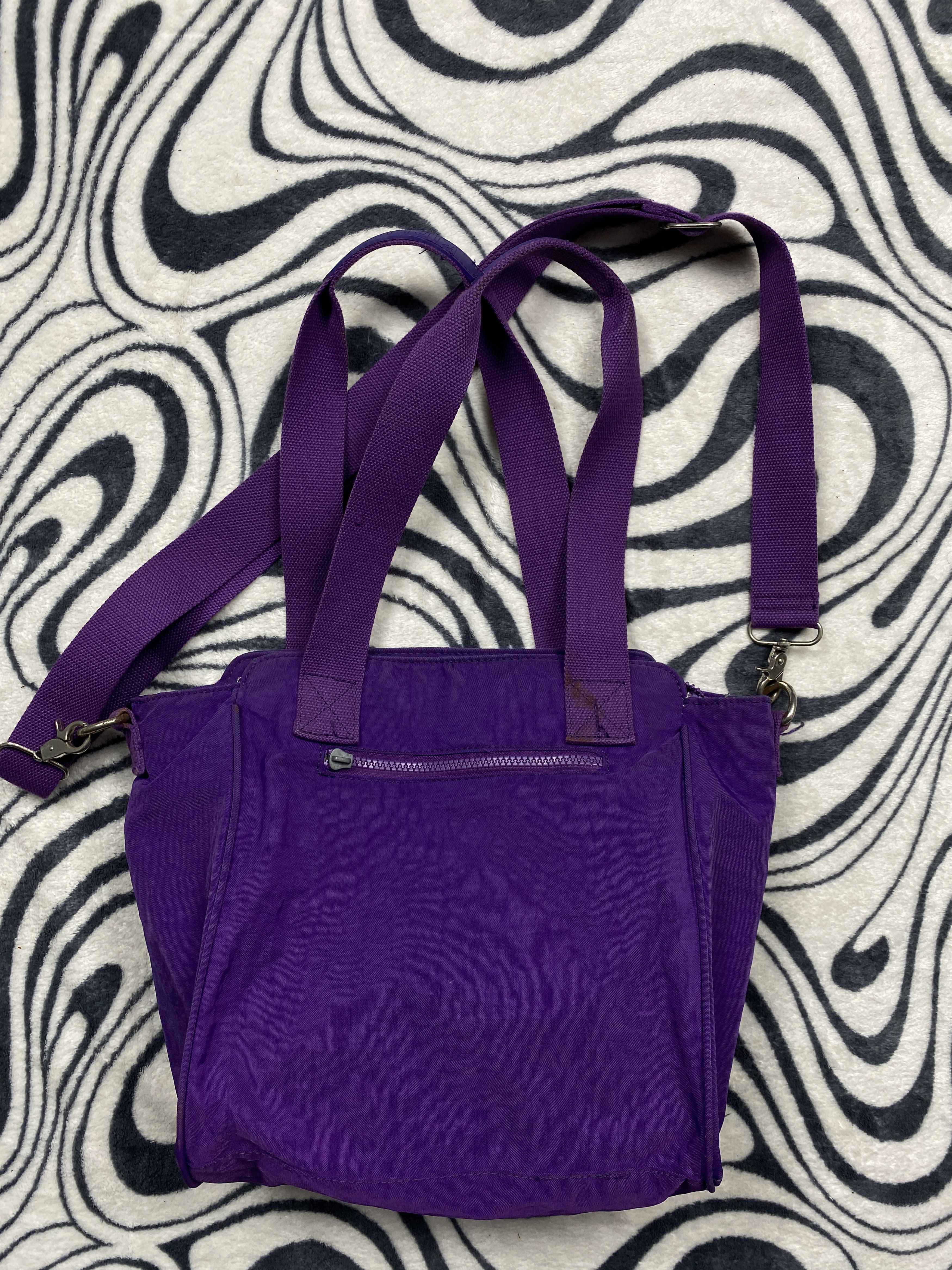 20471120 Kipling Vintage Nylon Shoulder Bag Y2K Handbag Size ONE SIZE - 7 Thumbnail