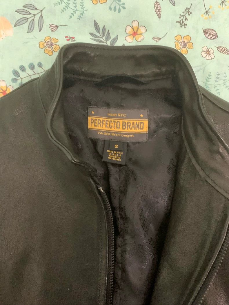 Schott Schott Plant-tanned lambskin coffee knight stands up for t Size US S / EU 44-46 / 1 - 6 Thumbnail