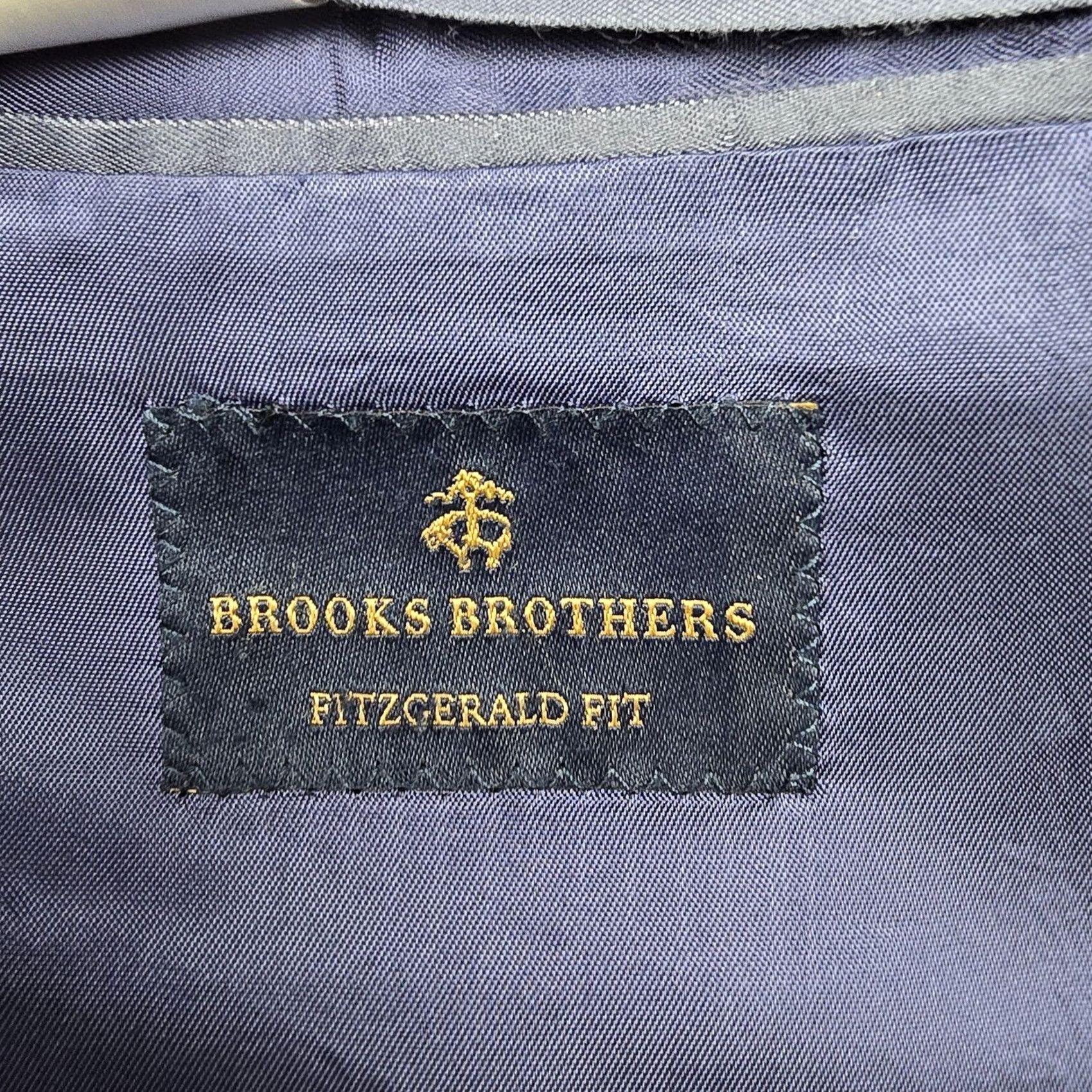 Brooks Brothers Brooks Brothers Mens Gray Wool Check Fitzgerald Fit Sport Coat Jacket 42L Size US XS / EU 42 / 0 - 5 Thumbnail