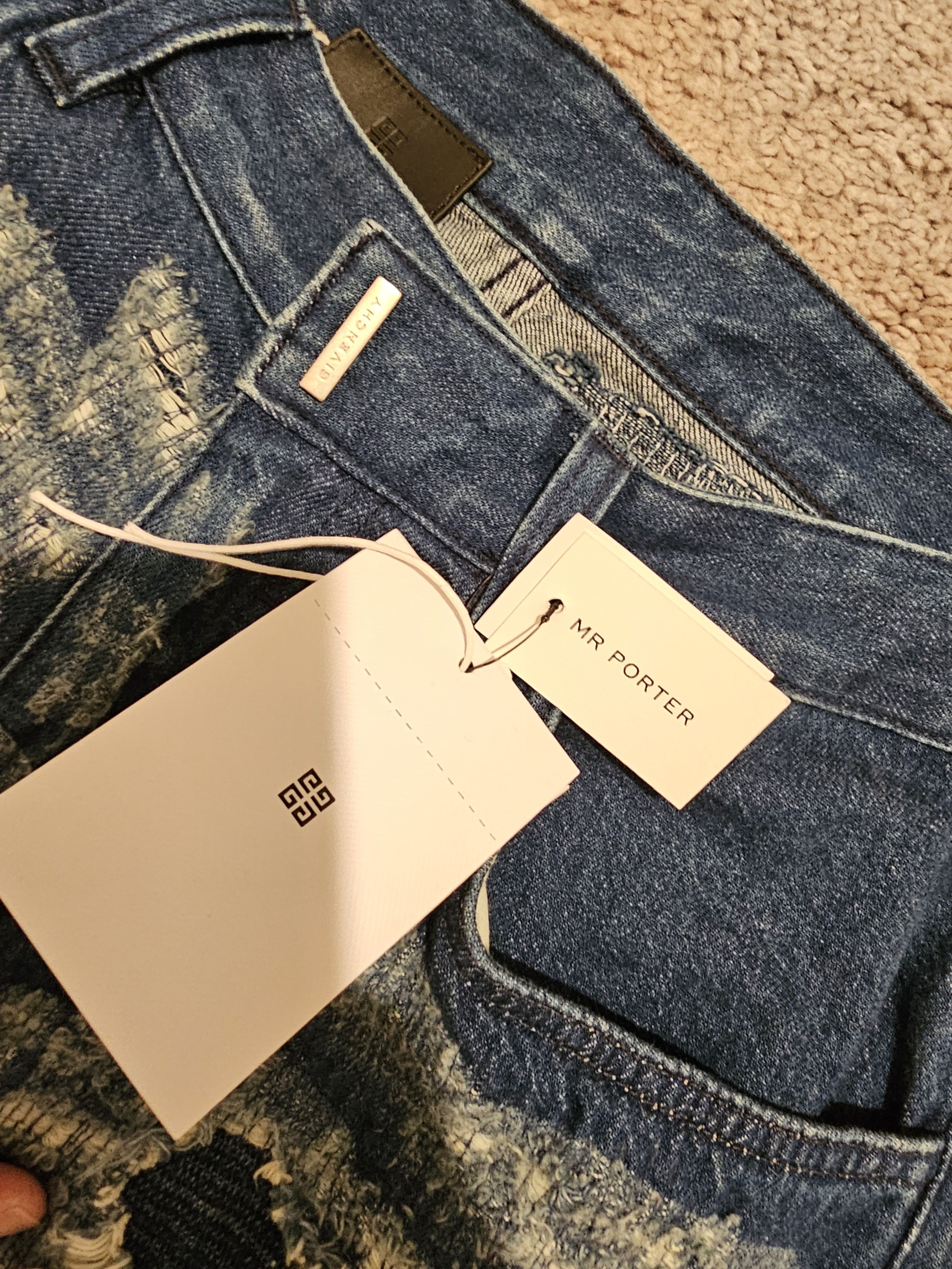 1017 ALYX 9SM × Ends Repair × Givenchy Givenchy Matthew Williams Distressed Boro Jeans AW22 ALYX Size US 32 / EU 48 - 4 Thumbnail