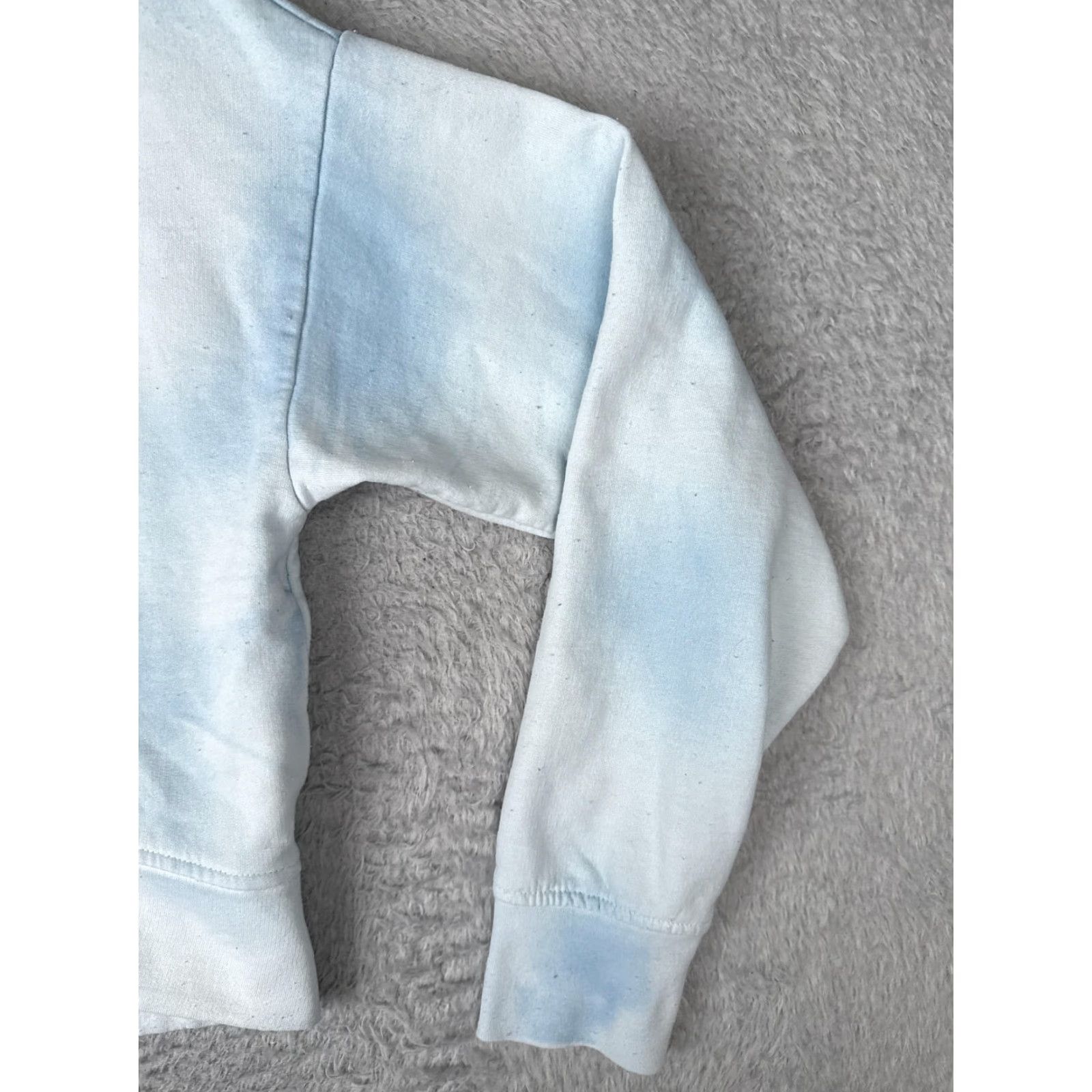 The North Face VINTAGE The North Face Hoodie Womens XS Blue Tie Dye Cropped Pullover Sweatshirt Size XS / US 0-2 / IT 36-38 - 2 Thumbnail