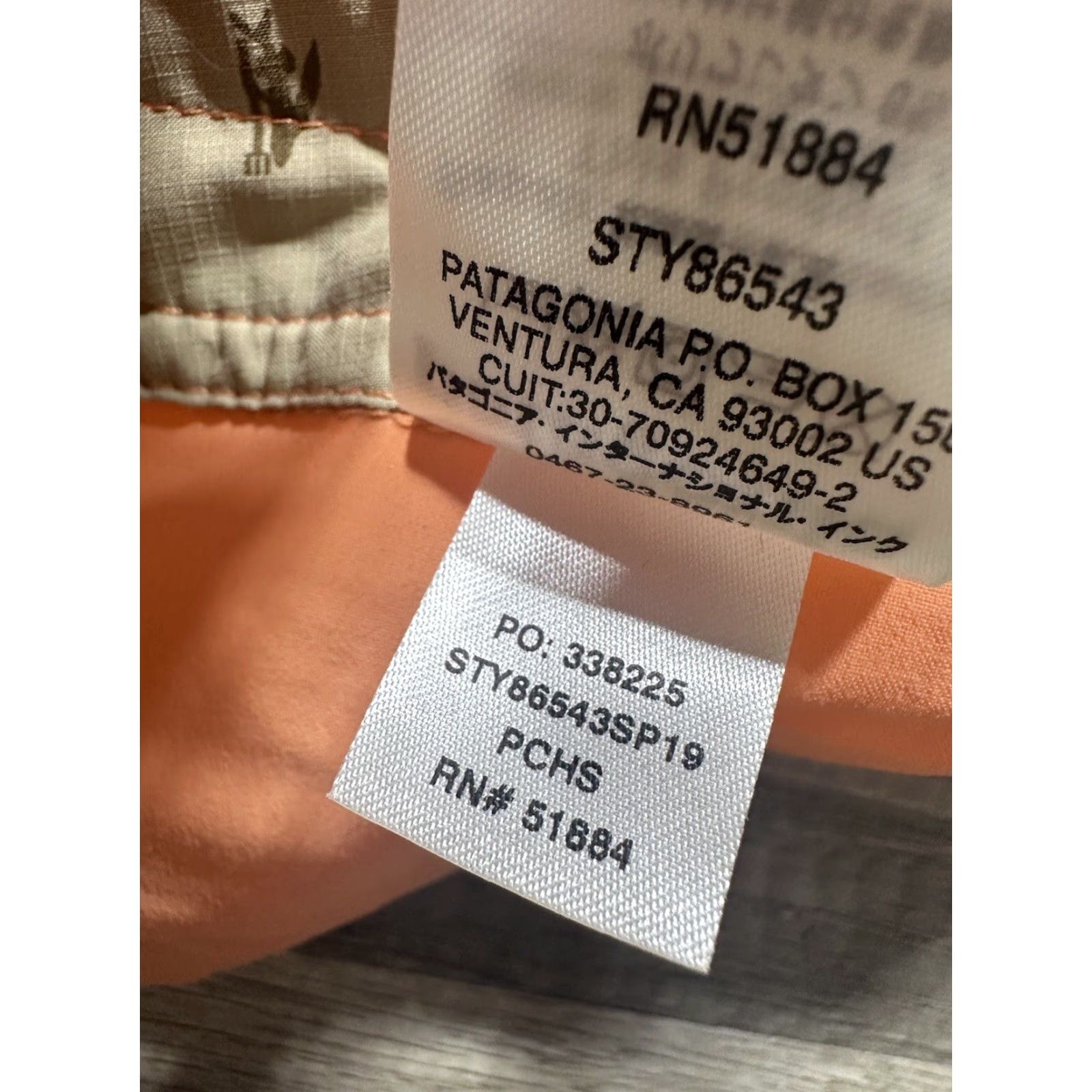 Patagonia Patagonia Board Shorts Mens 38 Swim Bottom Orange-Peach Wavefarer Stretch 86543 Beach Outdoor Size US 38 / EU 54 - 5 Thumbnail