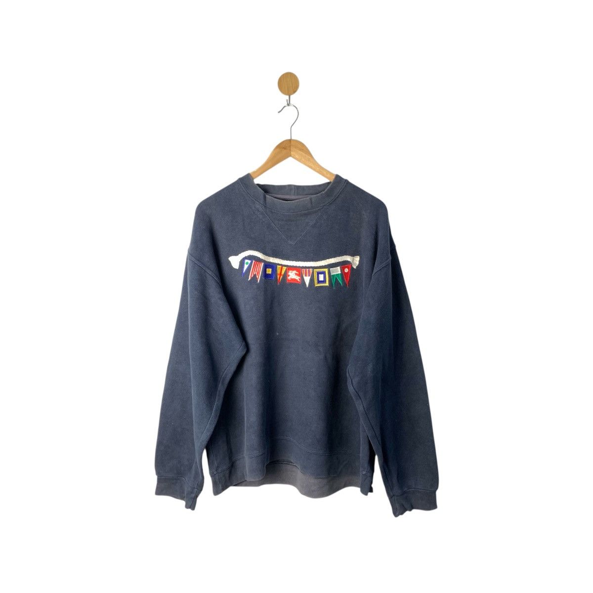 Burberry Vintage Burberrys Crewneck Sweatshirt Navy Faded Colour L Size US L / EU 52-54 / 3 - 1 Thumbnail