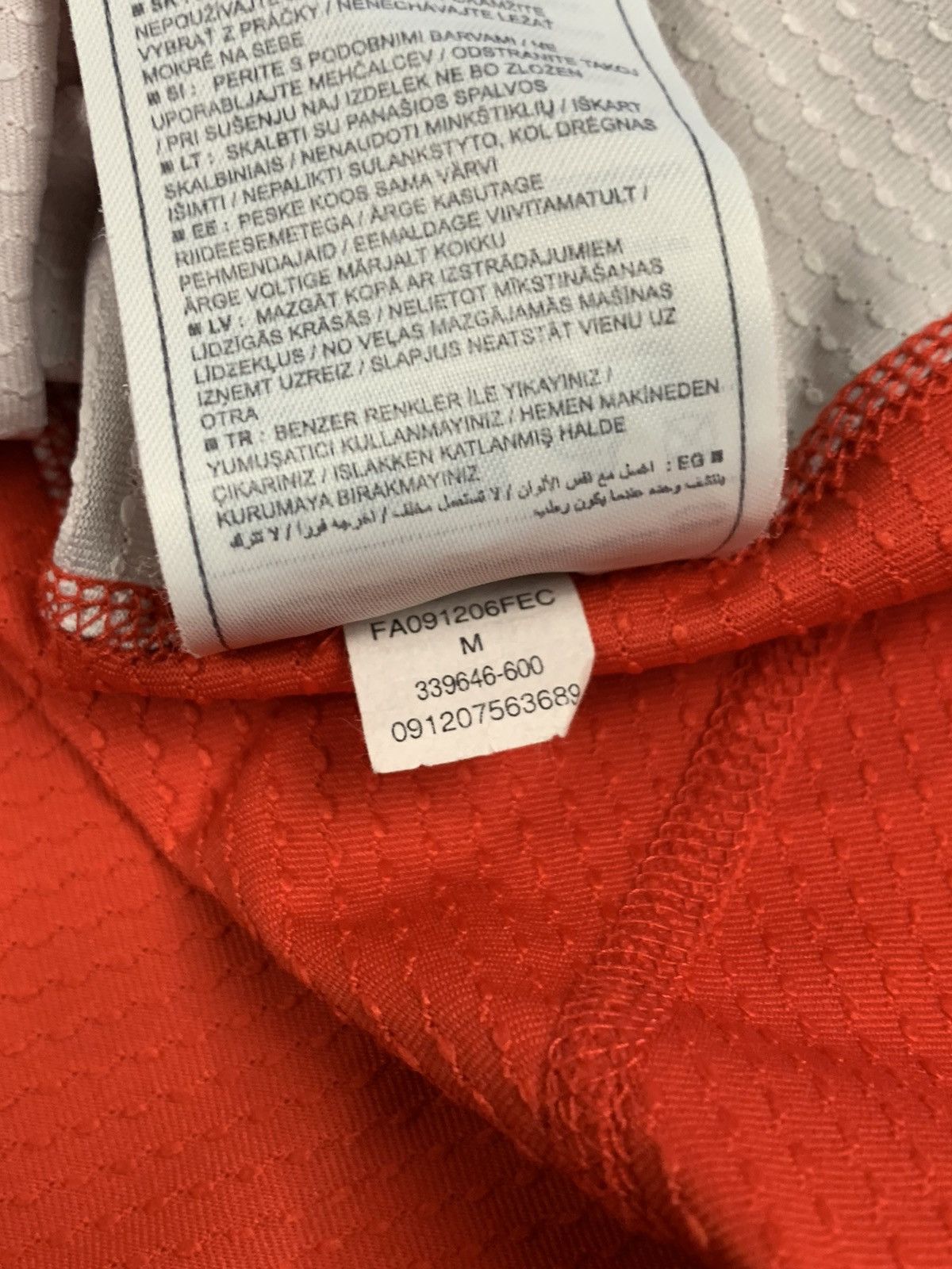 Nike Nike Fit Dry Pro Red Cycling Jersey Size US M / EU 48-50 / 2 - 6 Thumbnail