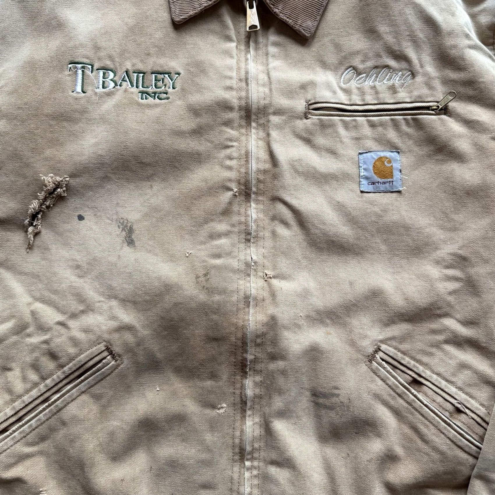 Carhartt VINTAGE Carhartt Jacket J01 BRN Brown 48 USA Mens Regular Lined Warmth Canvas Cotton Size US M / EU 48-50 / 2 - 4 Thumbnail