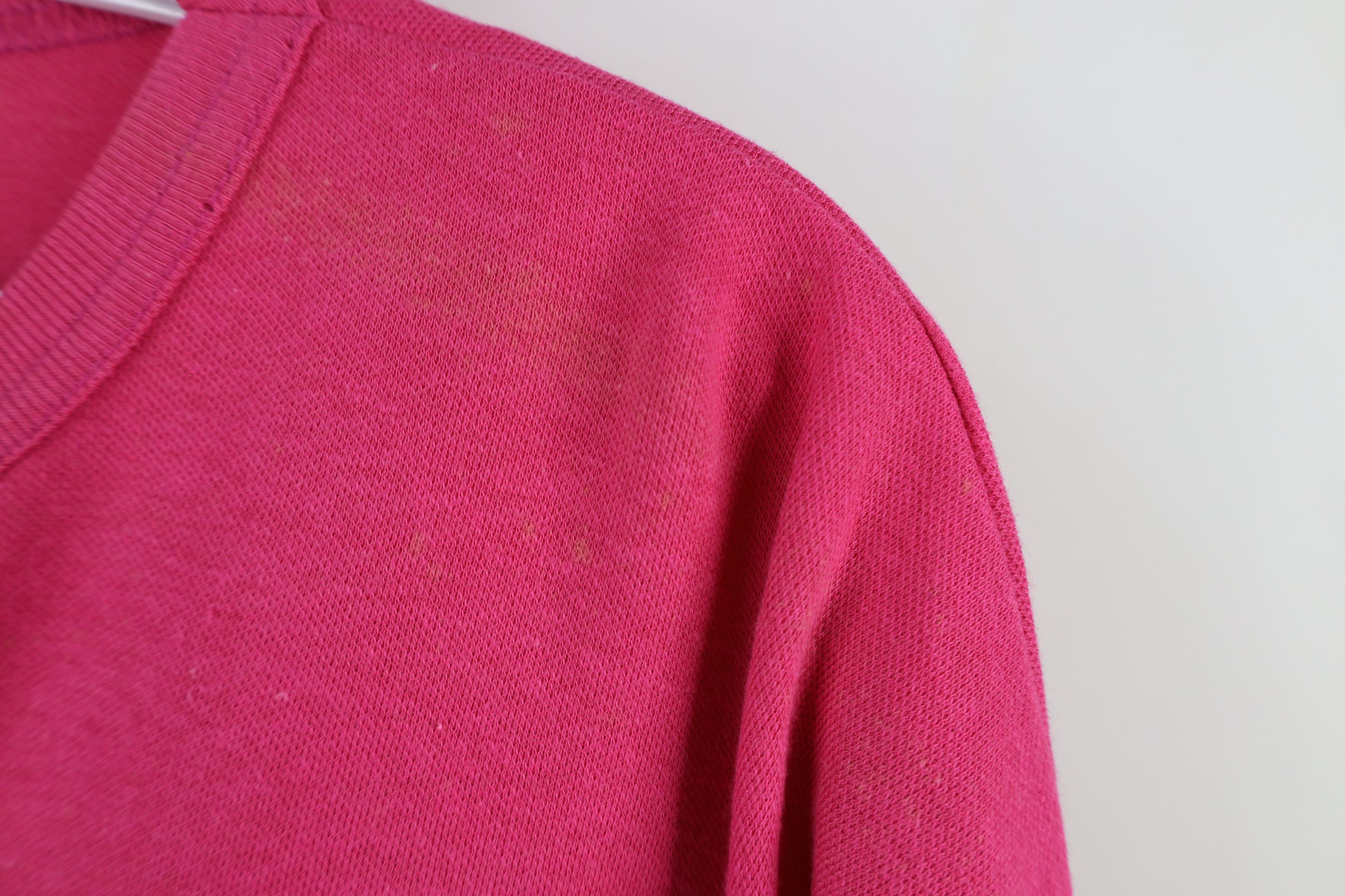 Vintage Deadstock Vintage 90s Stretwear Crewneck Sweatshirt Pink USA Size 3XL / US 20-22 - 5 Thumbnail