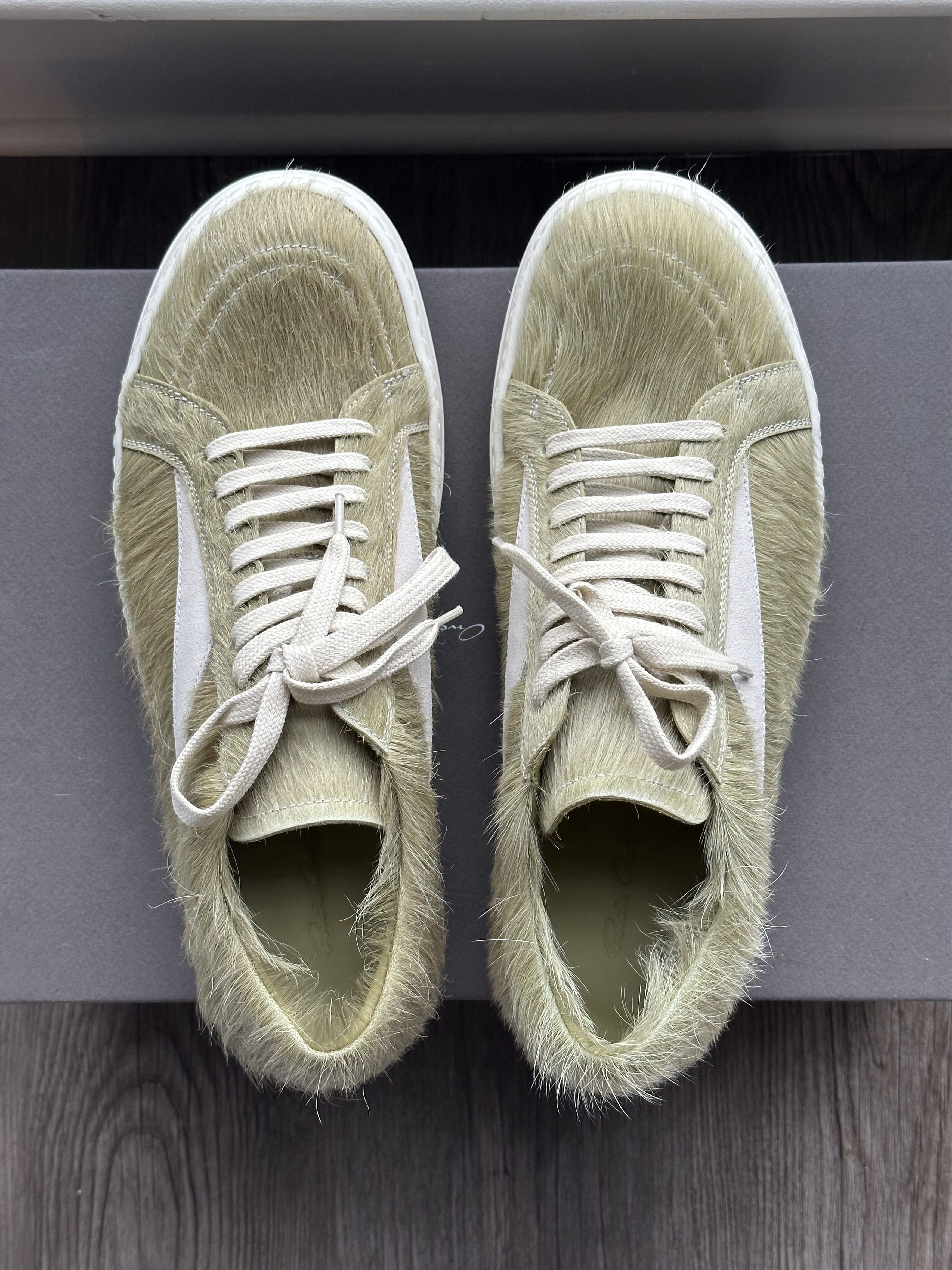 Rick Owens FW23 LUXOR RUNWAY VINTAGE SNEAKER PONYHAIR Size US 10 / EU 43 - 5 Thumbnail