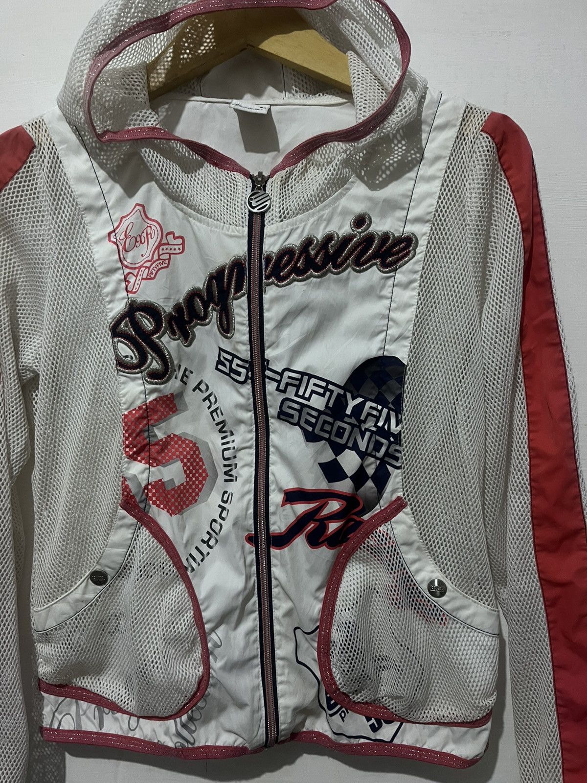 Hysteric Glamour Vintage EXR Progressive 55 Fifty Five. Mesh Hoodie Jacket Size US S / EU 44-46 / 1 - 3 Thumbnail
