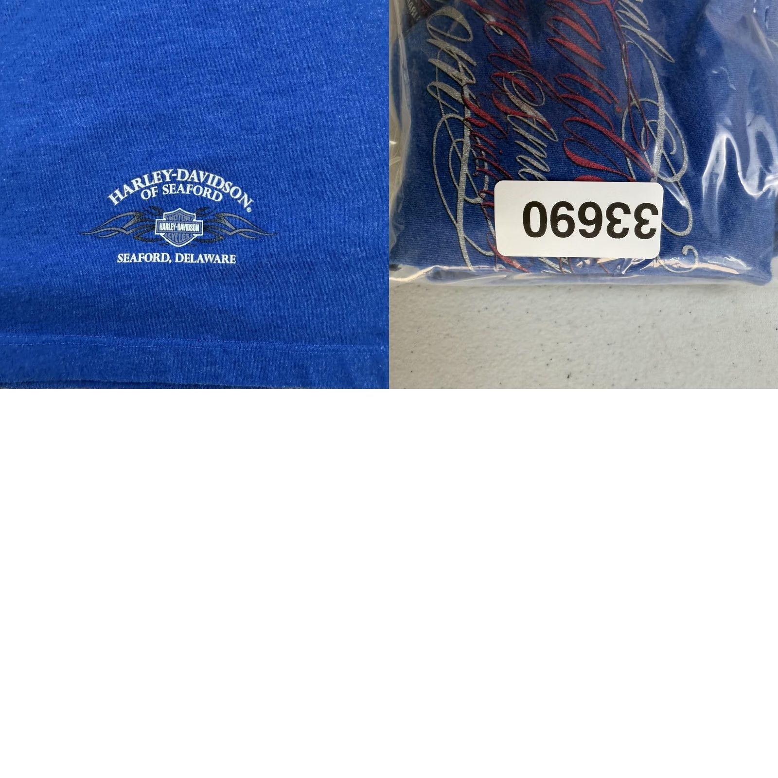Harley Davidson VINTAGE Harley-Davidson Shirt Womens Medium Blue Original Freedom Graphic Biker Tee Size M / US 6-8 / IT 42-44 - 8 Thumbnail