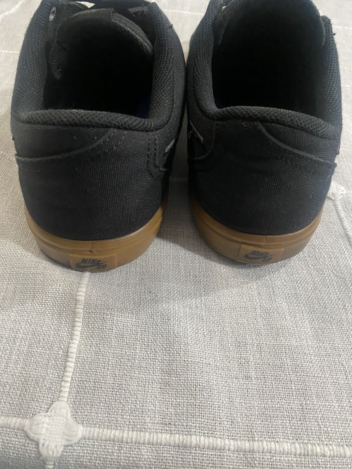 Nike Nike Mens SB Solar Check Canvas Skate Shoe Black Size US 13 / EU 46 - 4 Thumbnail