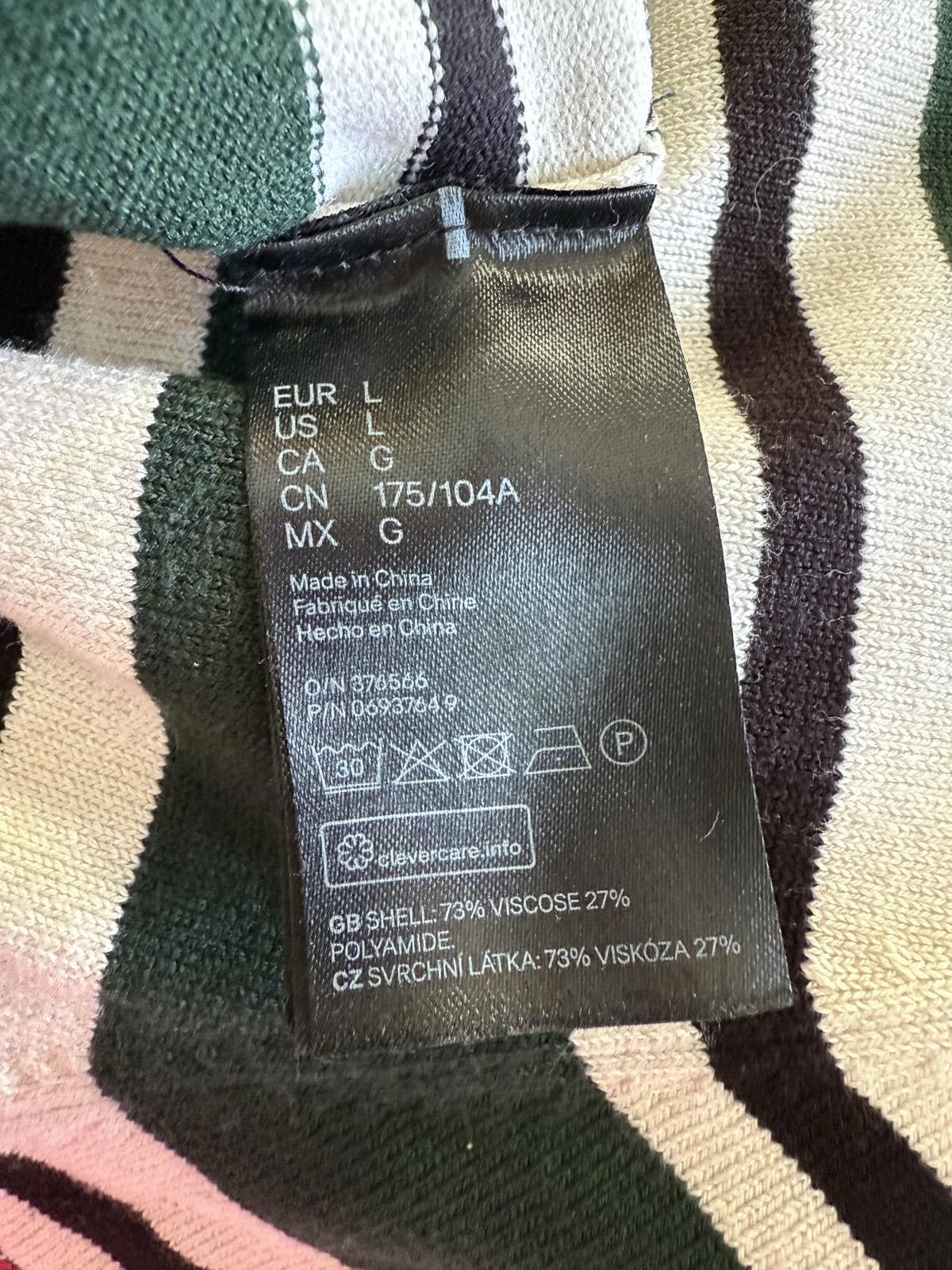 Unknown London Striped Long Sleeve Women's Top Size L / US 10 / IT 46 - 2 Thumbnail