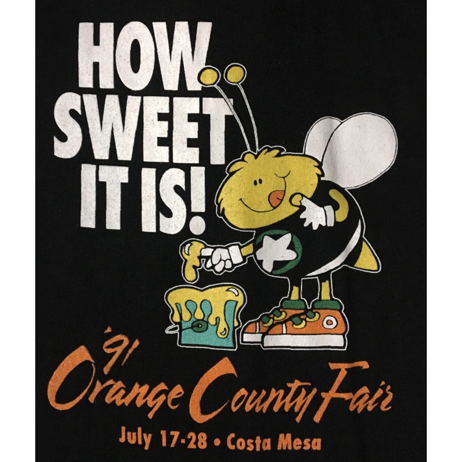Vintage VINTAGE How Sweet It Is! Staff Polo Shirt L USA California Cartoon Shirt Mens 90s Orange County Fair Black Hartwell Golf? Size US L / EU 52-54 / 3 - 3 Thumbnail
