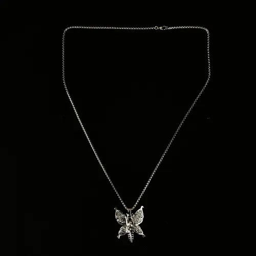 VIBE Butterfly Skull Star Necklace Punk Chain Size ONE SIZE - 5 Thumbnail