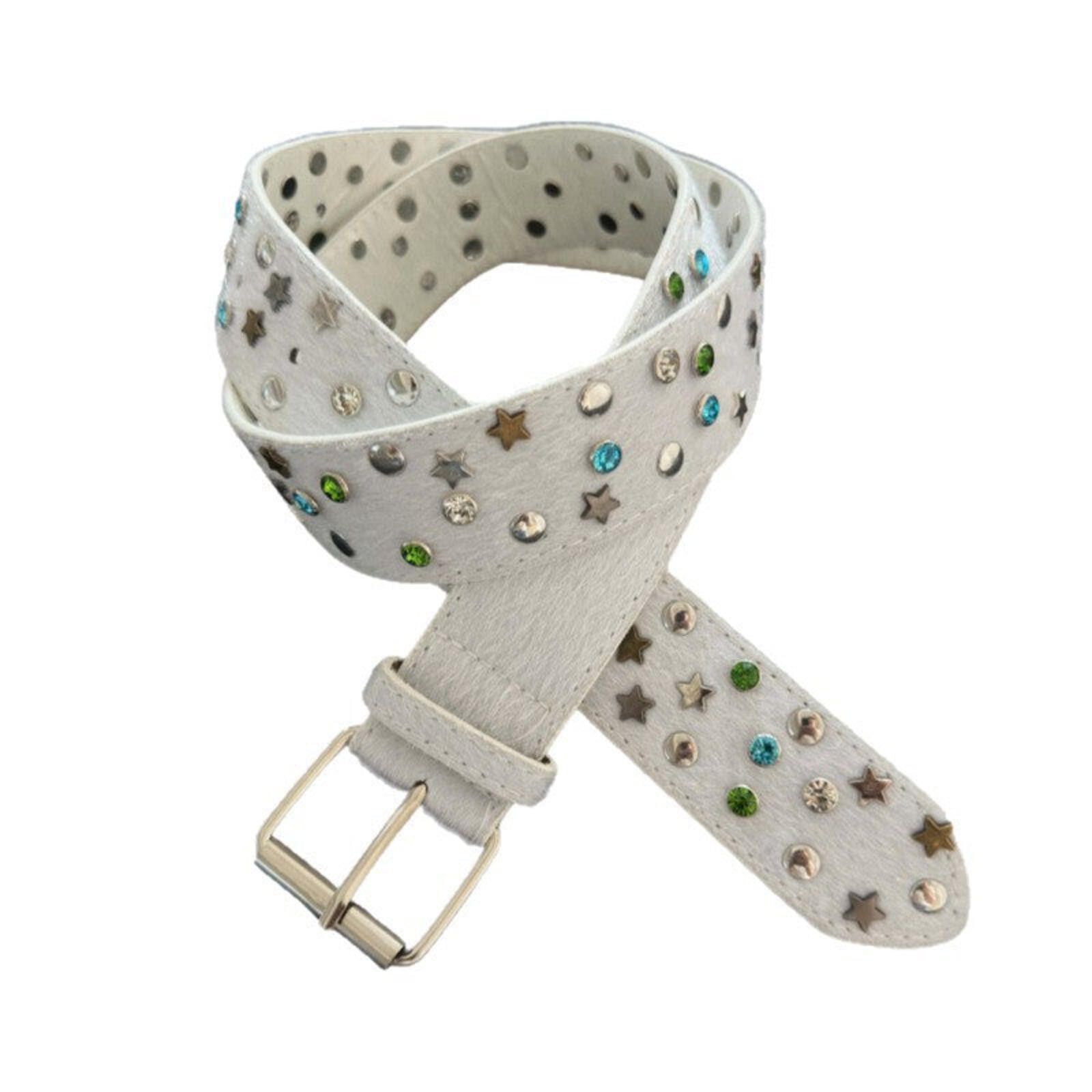 Other Horsehair Crystal Star Belt | White Gem Detail 110cm Size ONE SIZE - 5 Thumbnail