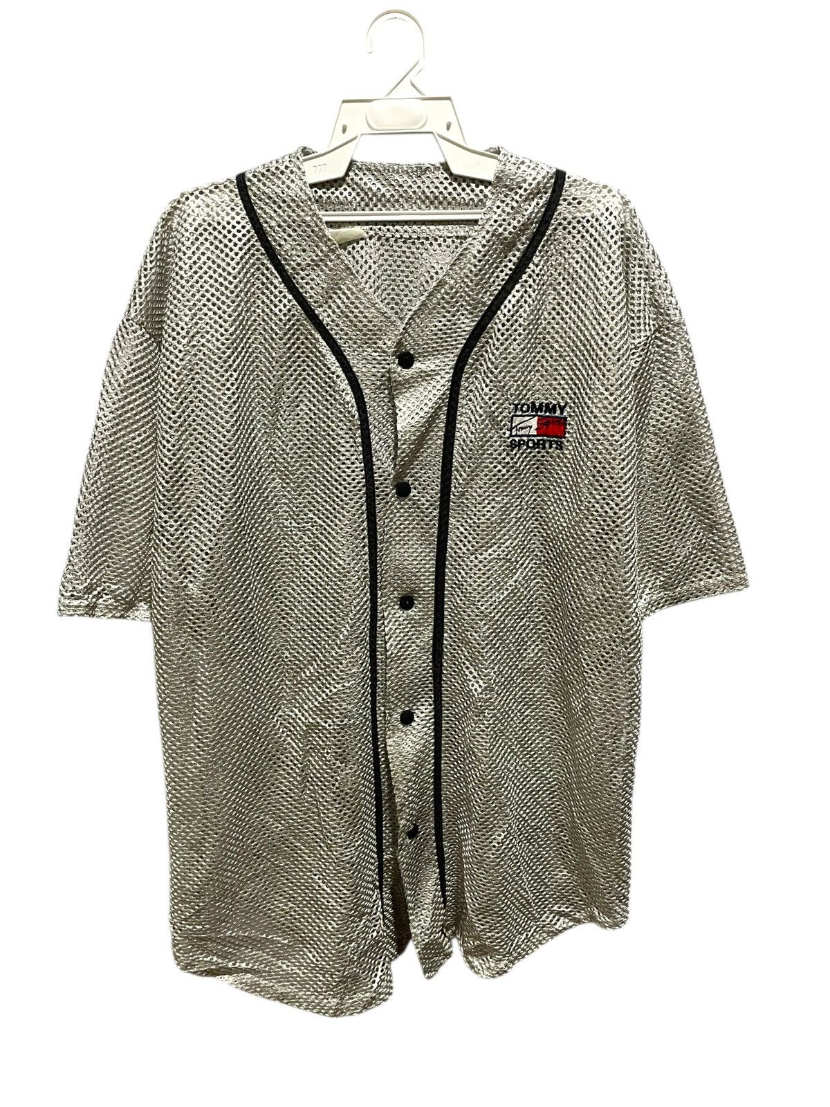 Tommy Hilfiger VTG 90s TOMMY SPORTS MLB DESTROYED MESH JERSEY Size US XL / EU 56 / 4 - 1 Thumbnail