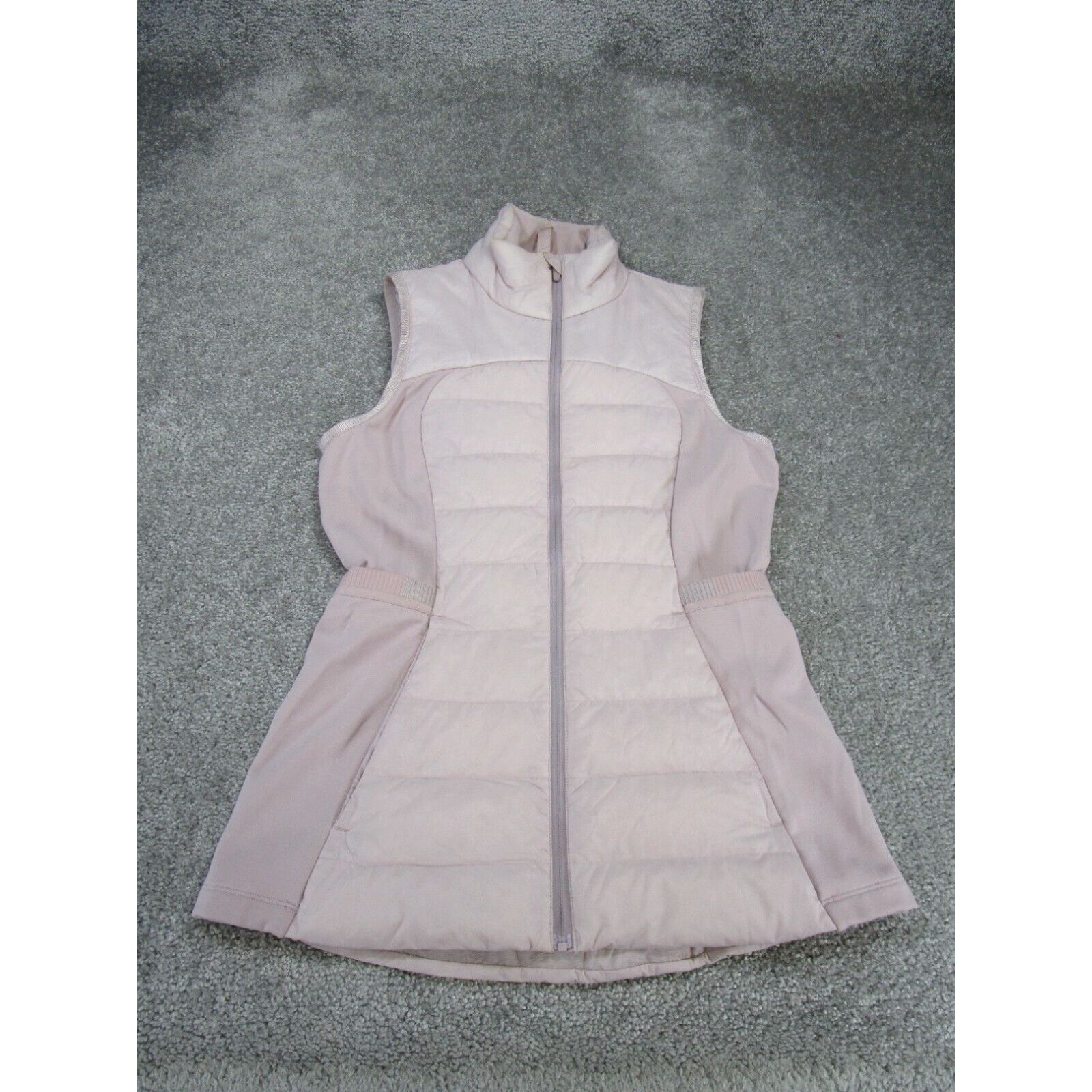 image of Lululemon Vest Womens 4 Down For It All Pink Puffer in White (Size Small)