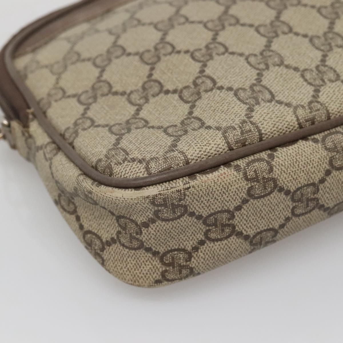 Gucci GUCCI GG Supreme Shoulder Bag Pvc Beige Gold 56 02 068 Size ONE SIZE - 12 Thumbnail