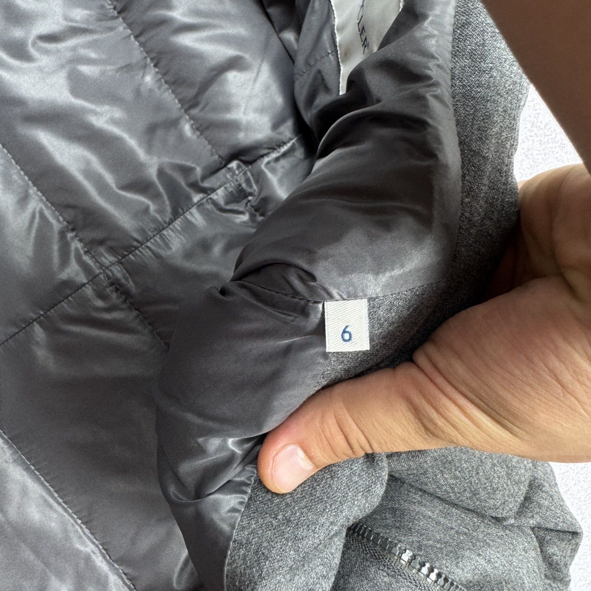 Moncler Men`s Moncler Rodin Gray Wool Puffer Jacket Size 6 / XXL Size US XXL / EU 58 / 5 - 14 Thumbnail