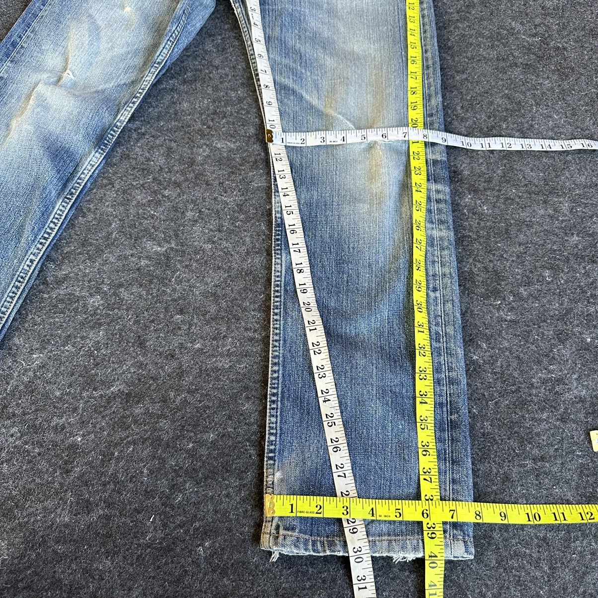 Levi's Levis 505 Distressed Blue Washed Vintage Denim 32x30 D578 Size US 32 / EU 48 - 13 Thumbnail