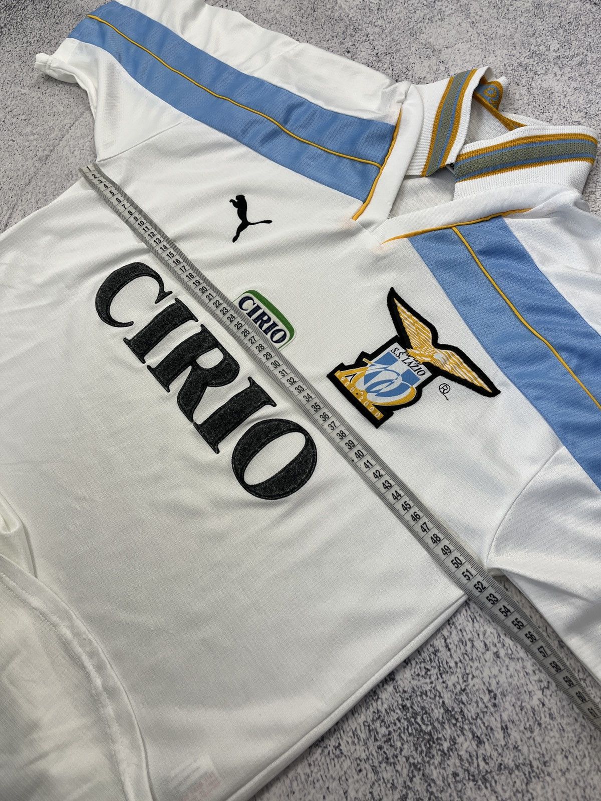 Puma Vintage Puma SS Lazio 1999/2000 Away Shirt Jersey Size US S / EU 44-46 / 1 - 4 Thumbnail