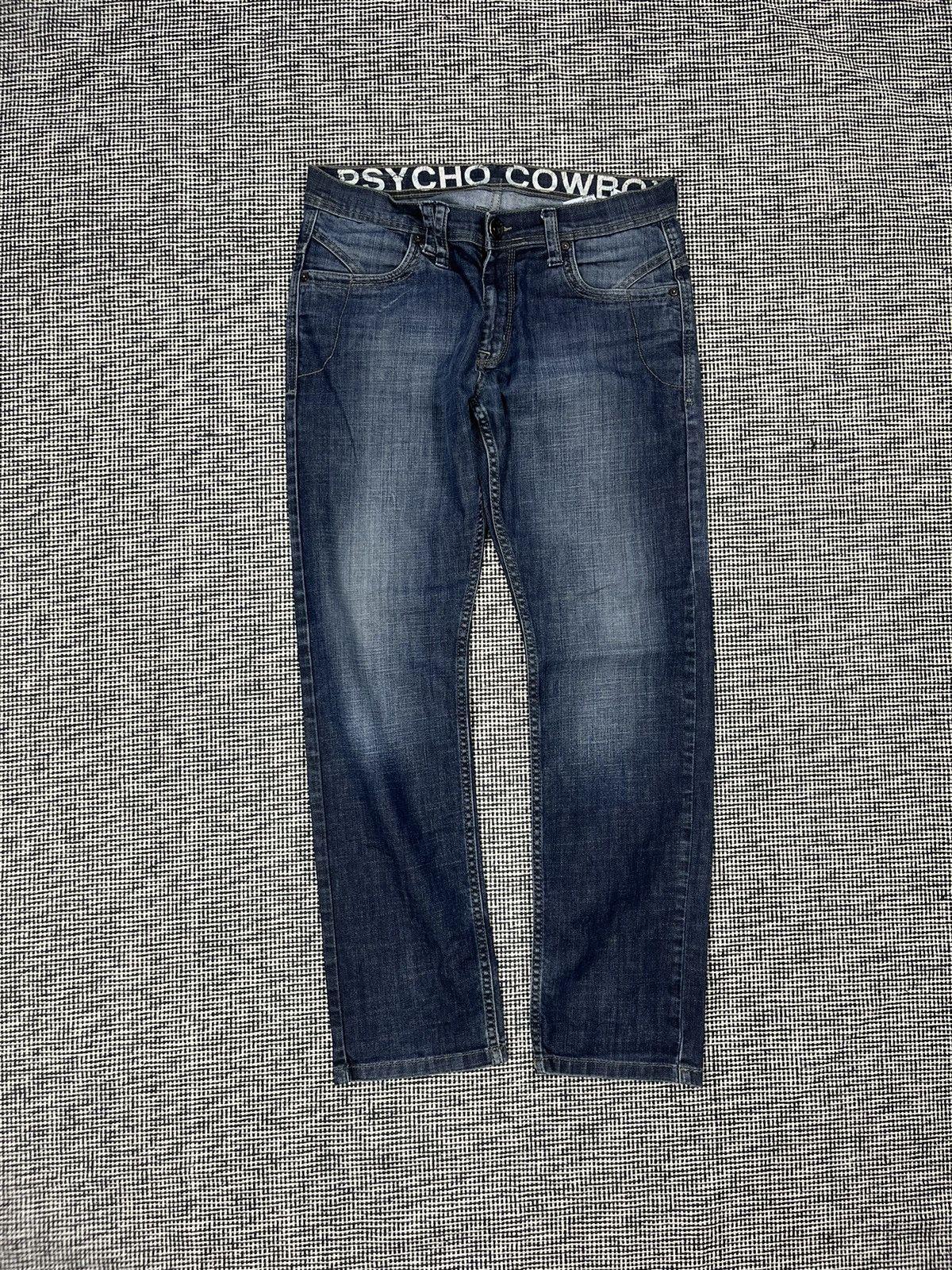 Japanese Brand × Vintage Psycho cowboy buckle jeans washed denim Size US 32 / EU 48 - 2 Thumbnail