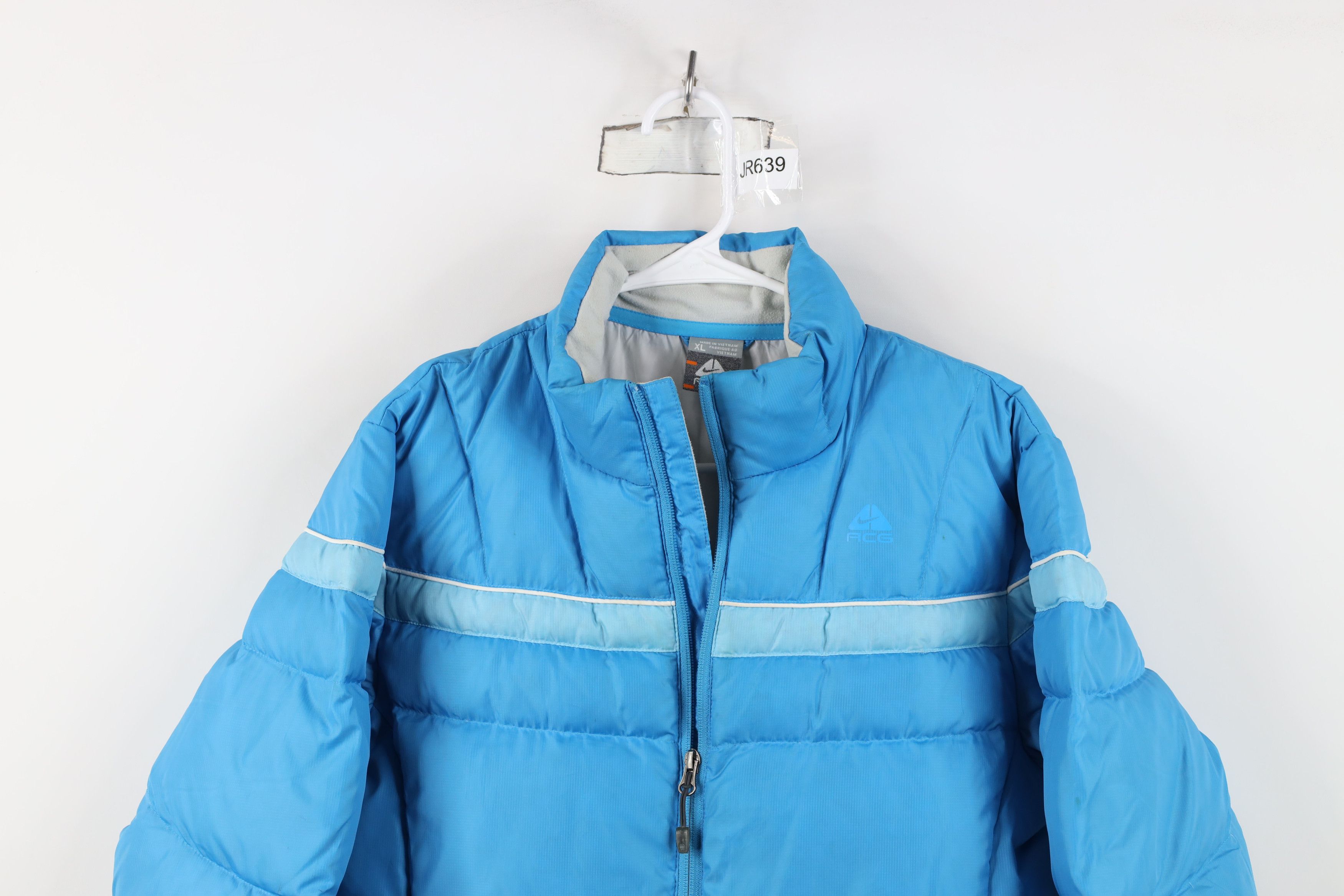 Nike Vintage Nike ACG Mini Swoosh Duck Down Puffer Jacket Blue Size XL / US 12-14 / IT 48-50 - 2 Thumbnail