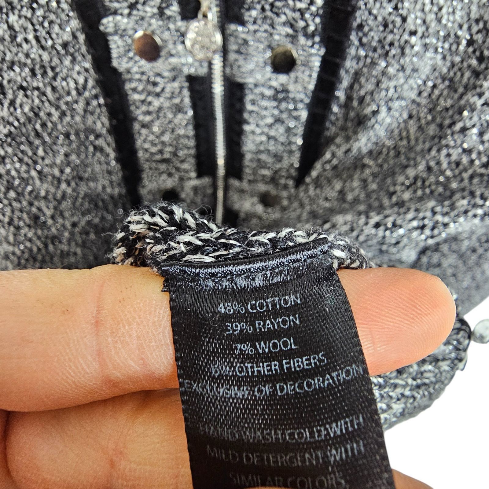 White House Black Market White House Black Market Womens Wool Zip Sweater Jacket M Size M / US 6-8 / IT 42-44 - 6 Thumbnail