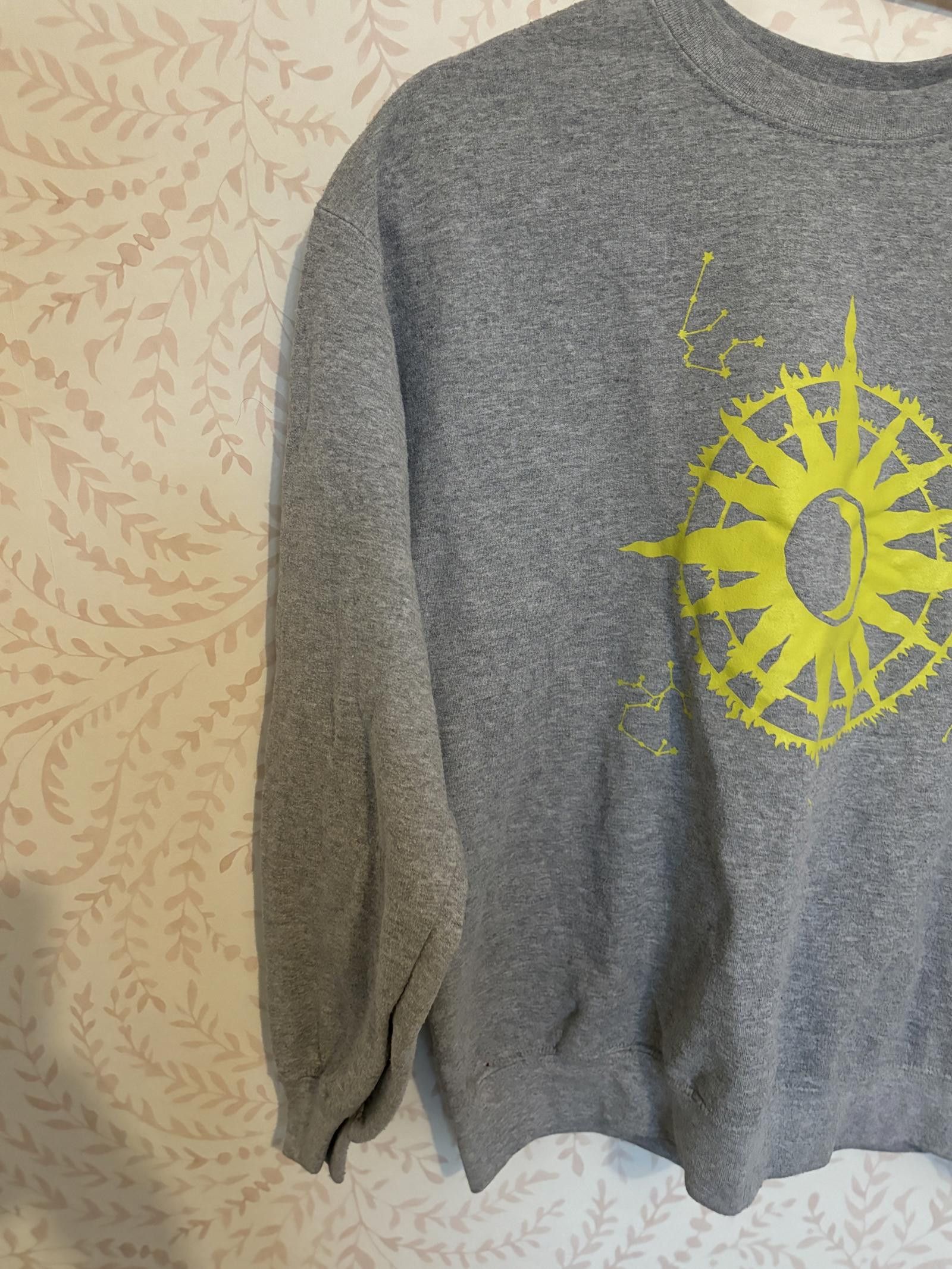 Designer Astrology Horoscope Neon Riot Large Graphic Sweatshirt Gray Size L / US 10 / IT 46 - 3 Thumbnail