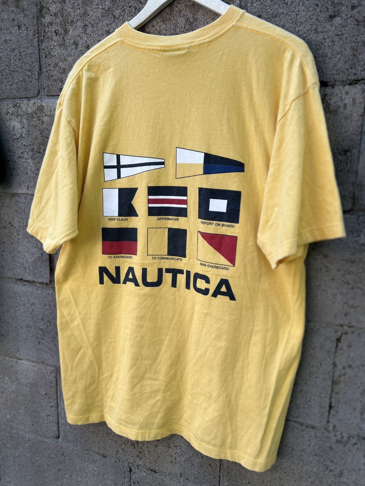 Nautica Vintage Nautica Sailing Flag Tee Made In USA Size US XL / EU 56 / 4 - 1 Thumbnail