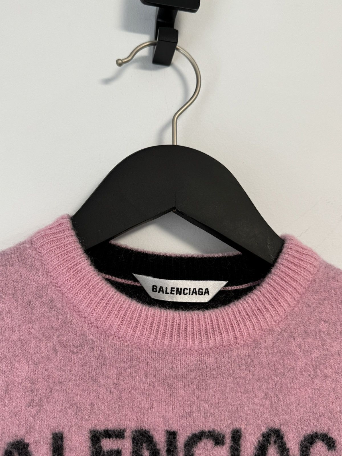 Balenciaga Balenciaga Pink Seven Language Sweater Size XS / US 0-2 / IT 36-38 - 6 Thumbnail