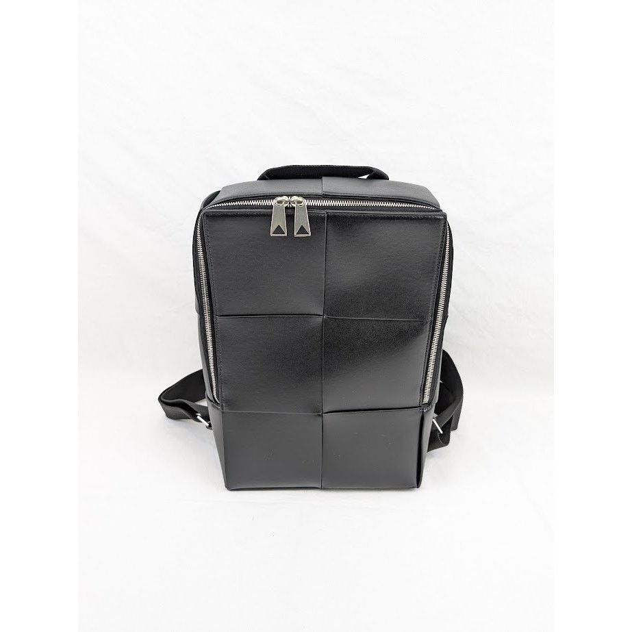 Bottega Veneta o1rshd1 Size: OS / Urban Leather Backpack in Black/Silver Size ONE SIZE - 1 Thumbnail