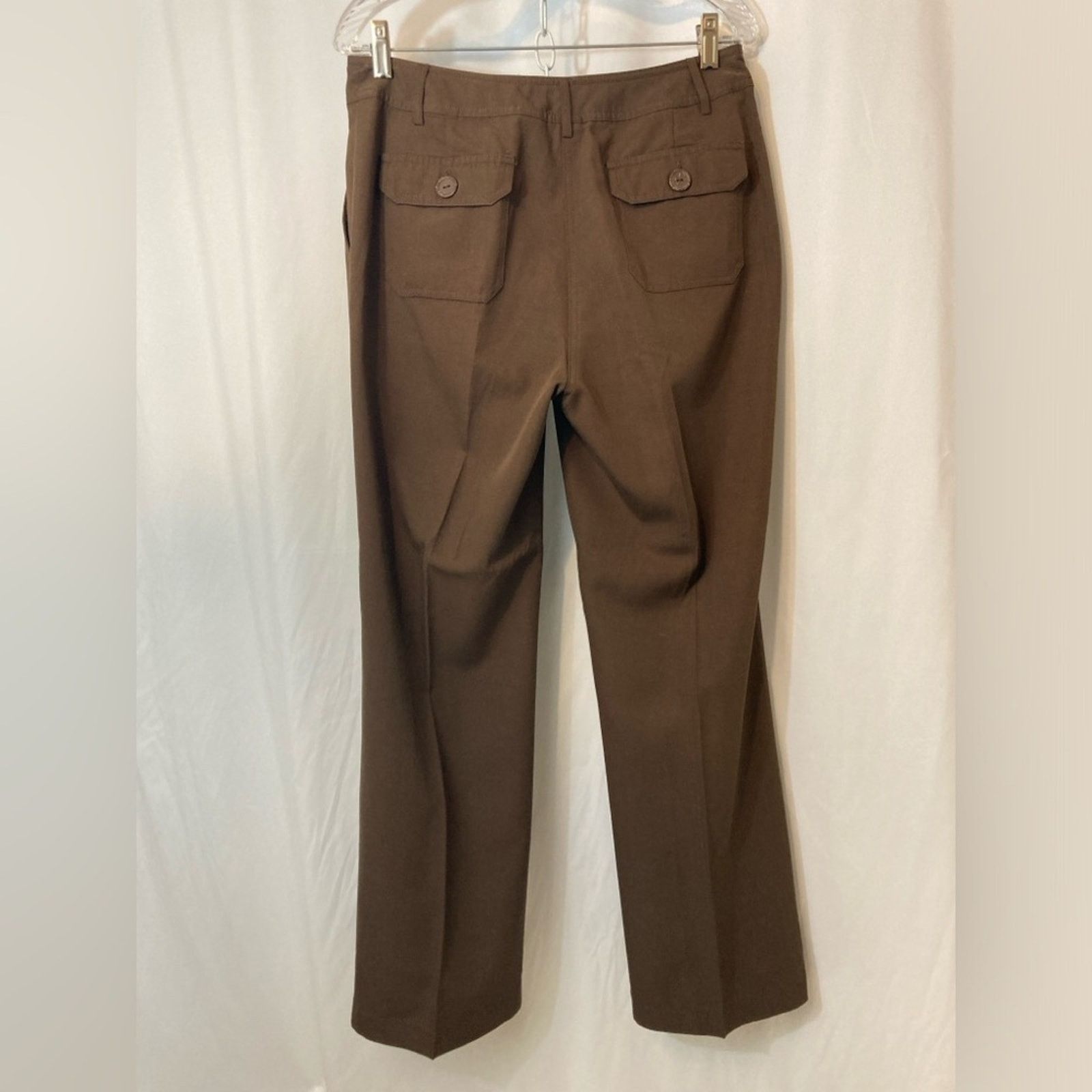 Other Emma James Brown Bootcut Mid Rise Trousers Slacks Pants Size 32" / US 10 / IT 46 - 9 Thumbnail