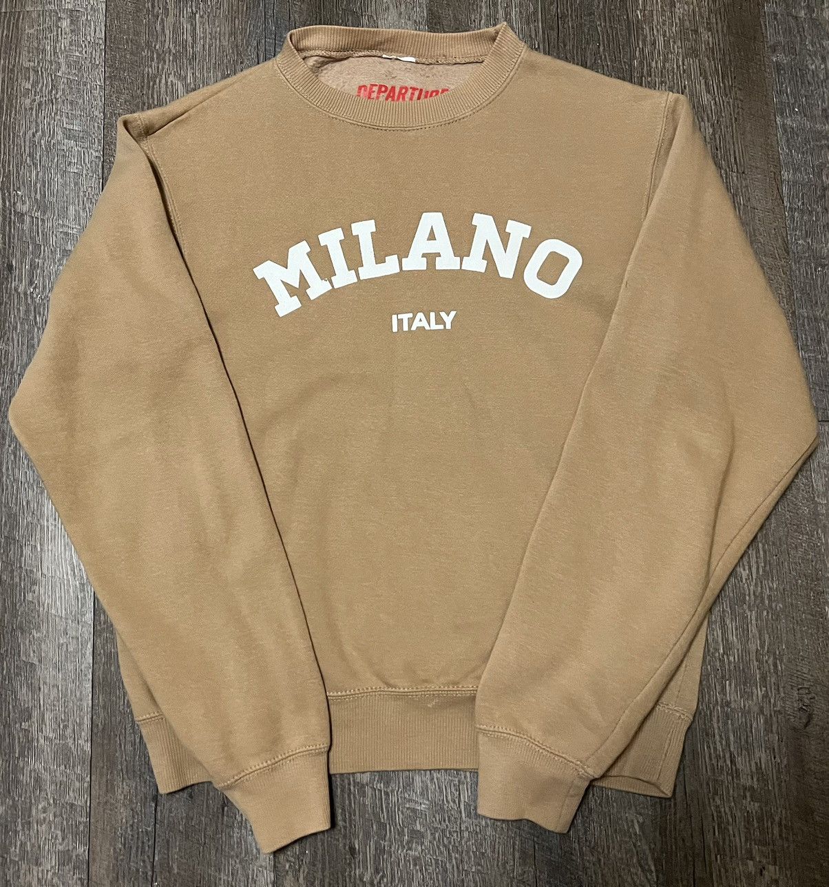Designer DEPARTURE Milano Italy Crewneck Pullover Sweater Size Small Size S / US 4 / IT 40 - 1 Thumbnail