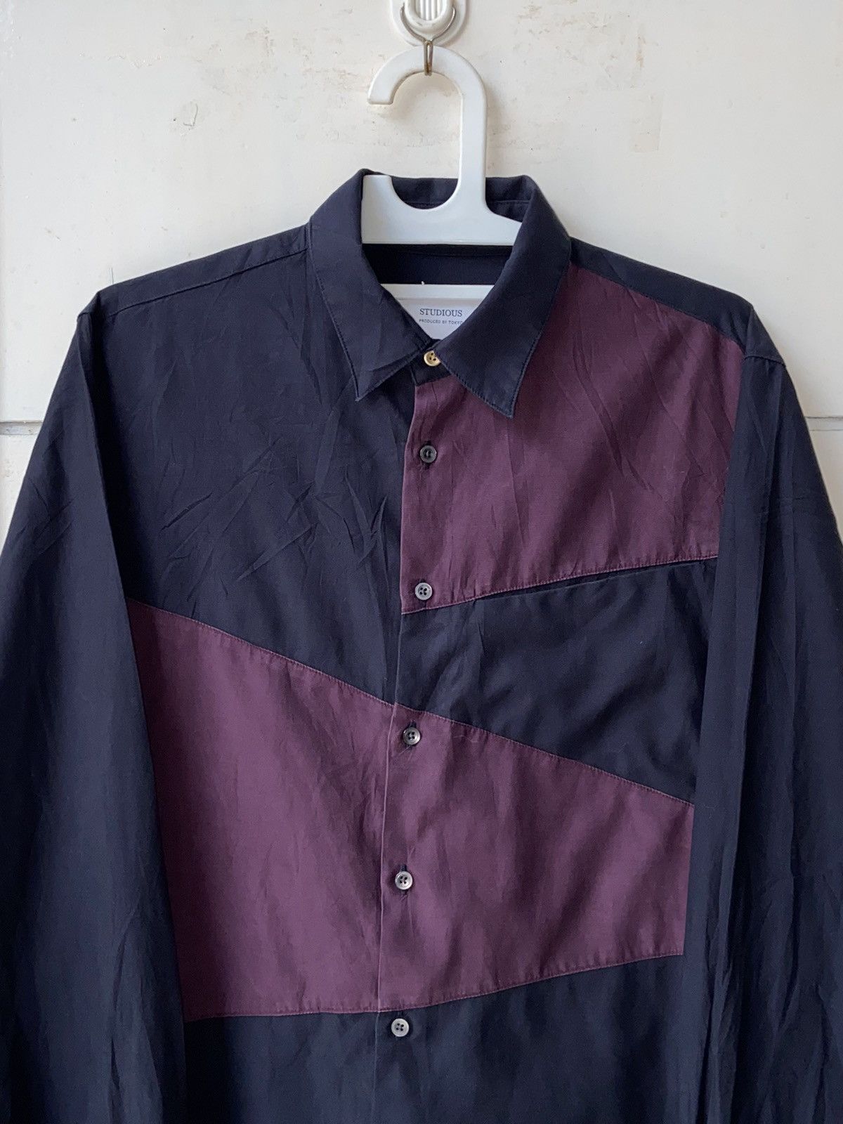 STUDIOUS STUDIOUS By Tokyo Navy Shirt Size 48L - 10 Thumbnail