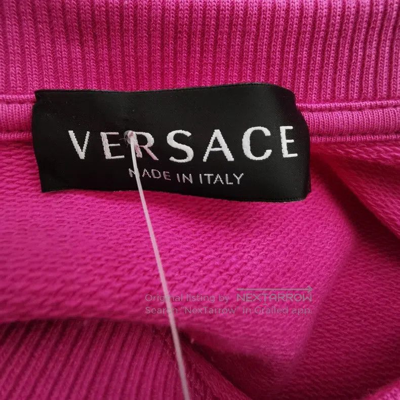 Versace Versace Cotton solid color crew neck long-sleeved sweatshi Size XS / US 0-2 / IT 36-38 - 4 Thumbnail
