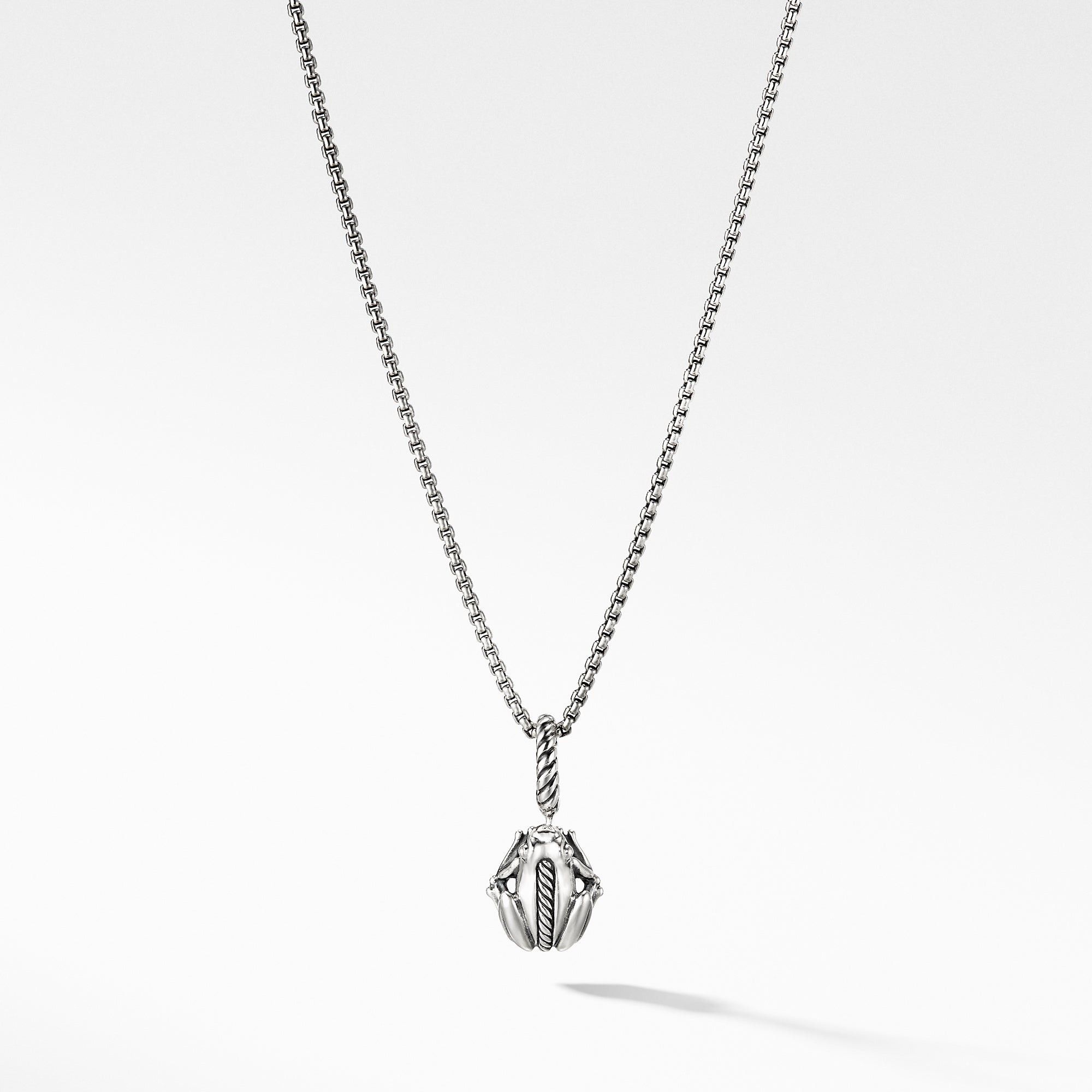 David Yurman o1w1db10825 Size:OS/ Frog Amulet in Silver Size ONE SIZE - 1 Thumbnail