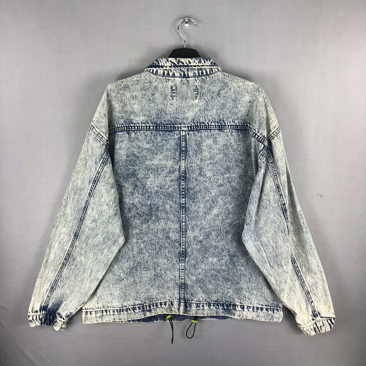 Bershka Anorak Denim Jacket Crazy Faded Pullover by Bershka Size US XL / EU 56 / 4 - 4 Thumbnail